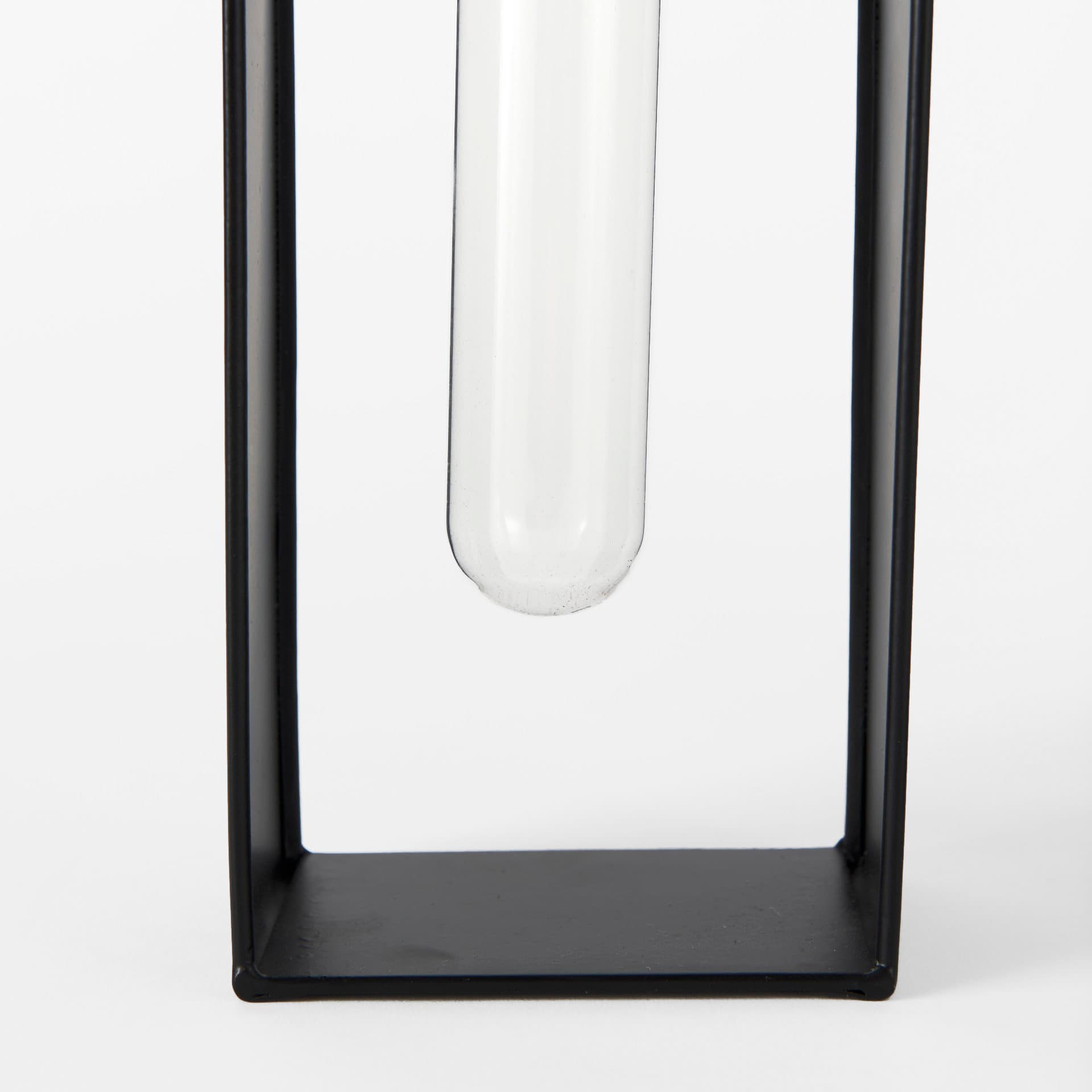 Boyer 5.1L x 3.0W x 12.0H Black Metal W/Glass Set of Two Test Tube Decorative Objects — product photograph
