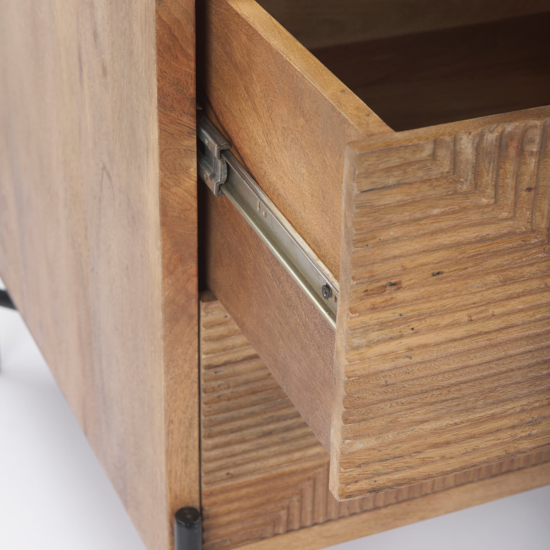 Cairo 22.0L x 22.0W x 26.0H Wood 2 Drawer Accent table — product photograph