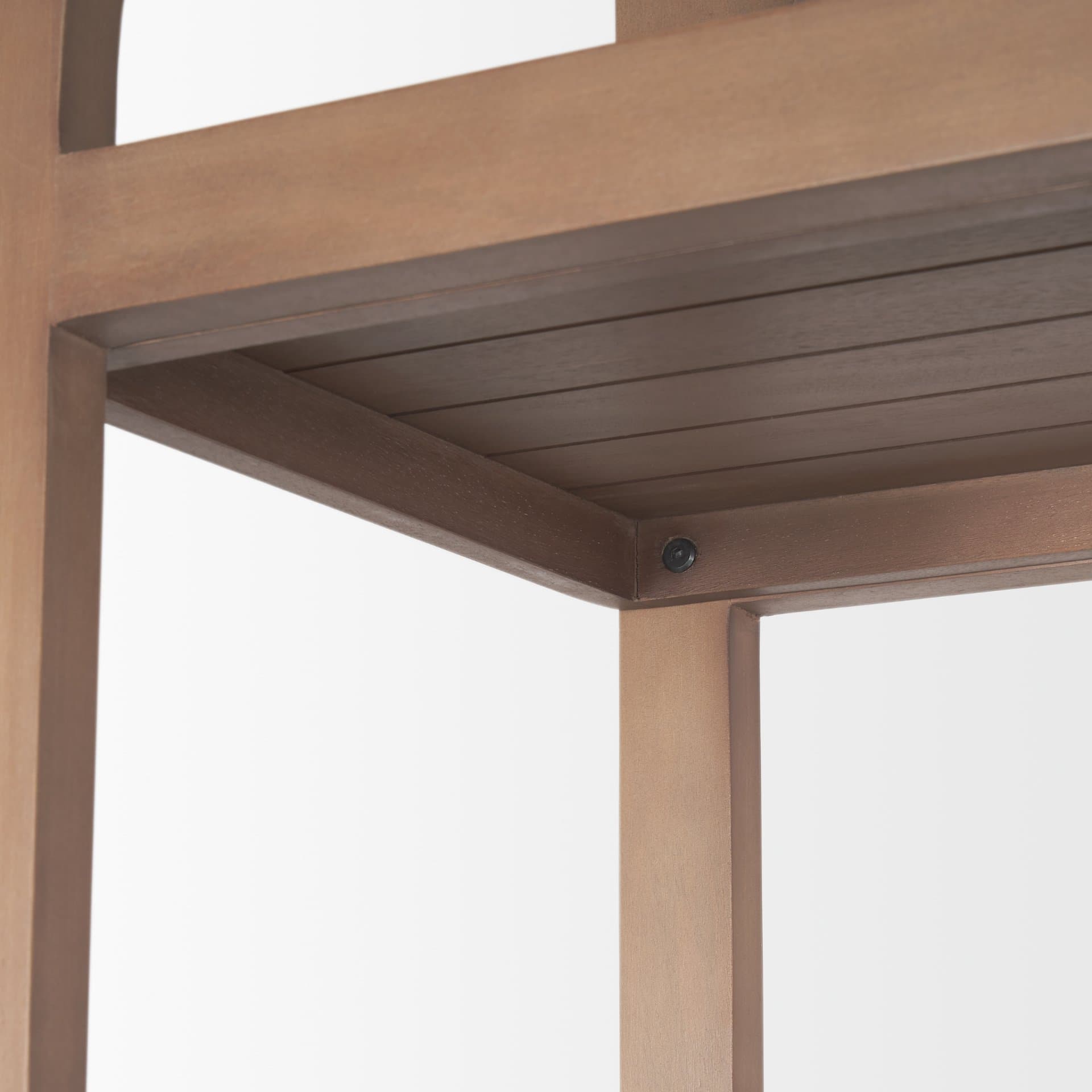 Bela Arched Shelving Unit Medium Brown Wood — product photograph