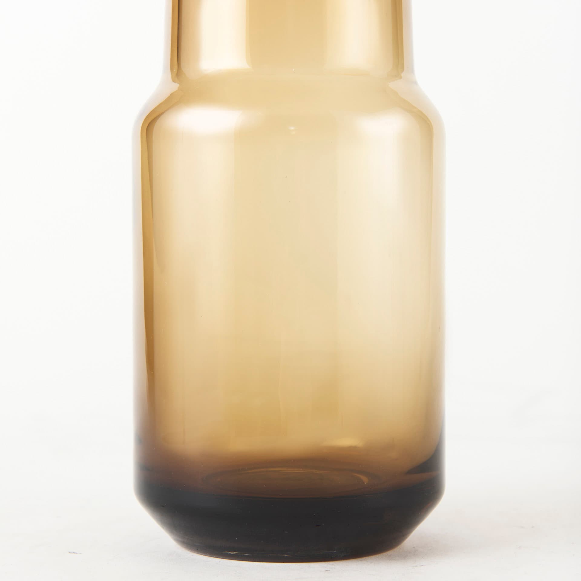 Amrita 4.1L x 4.1W x 11.9H Golden Brown Glass Vase — product photograph