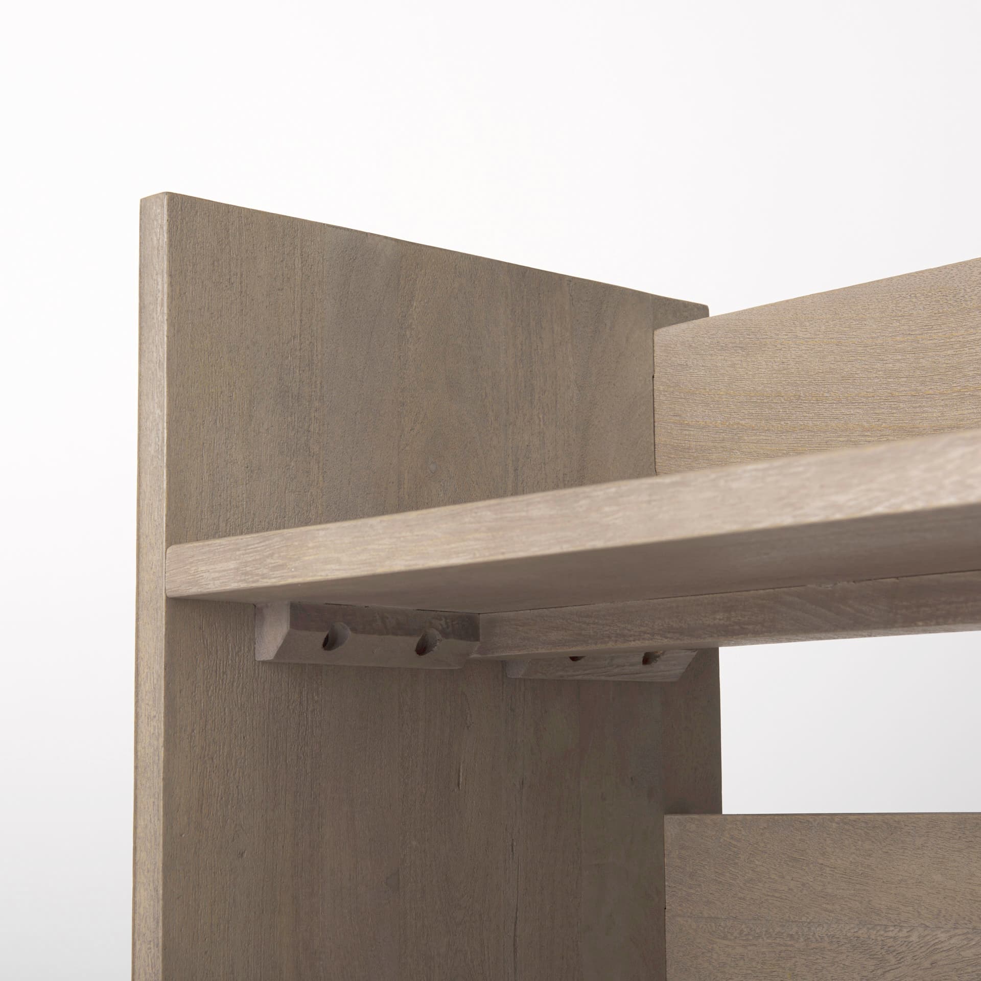 Aida Light Gray Wood Console Table — product photograph