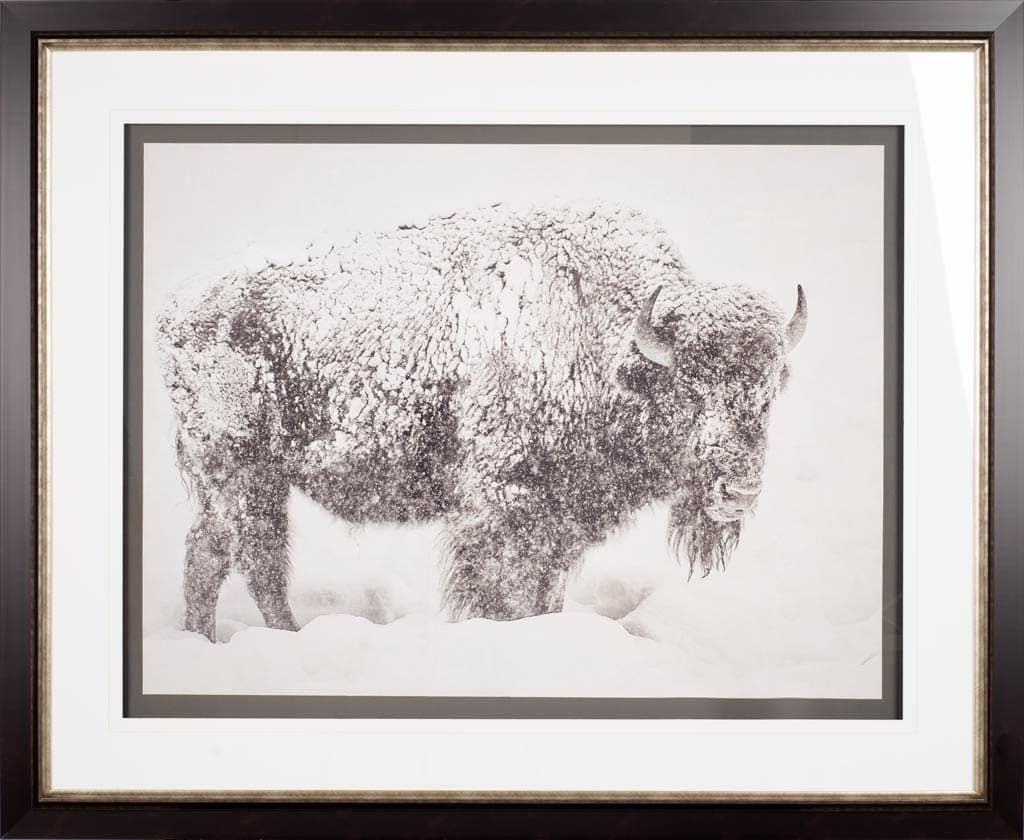 In The Storm by WINK GAINES a Hand Embellished Textured Framed Art Photograph Matted under Glass — product photograph