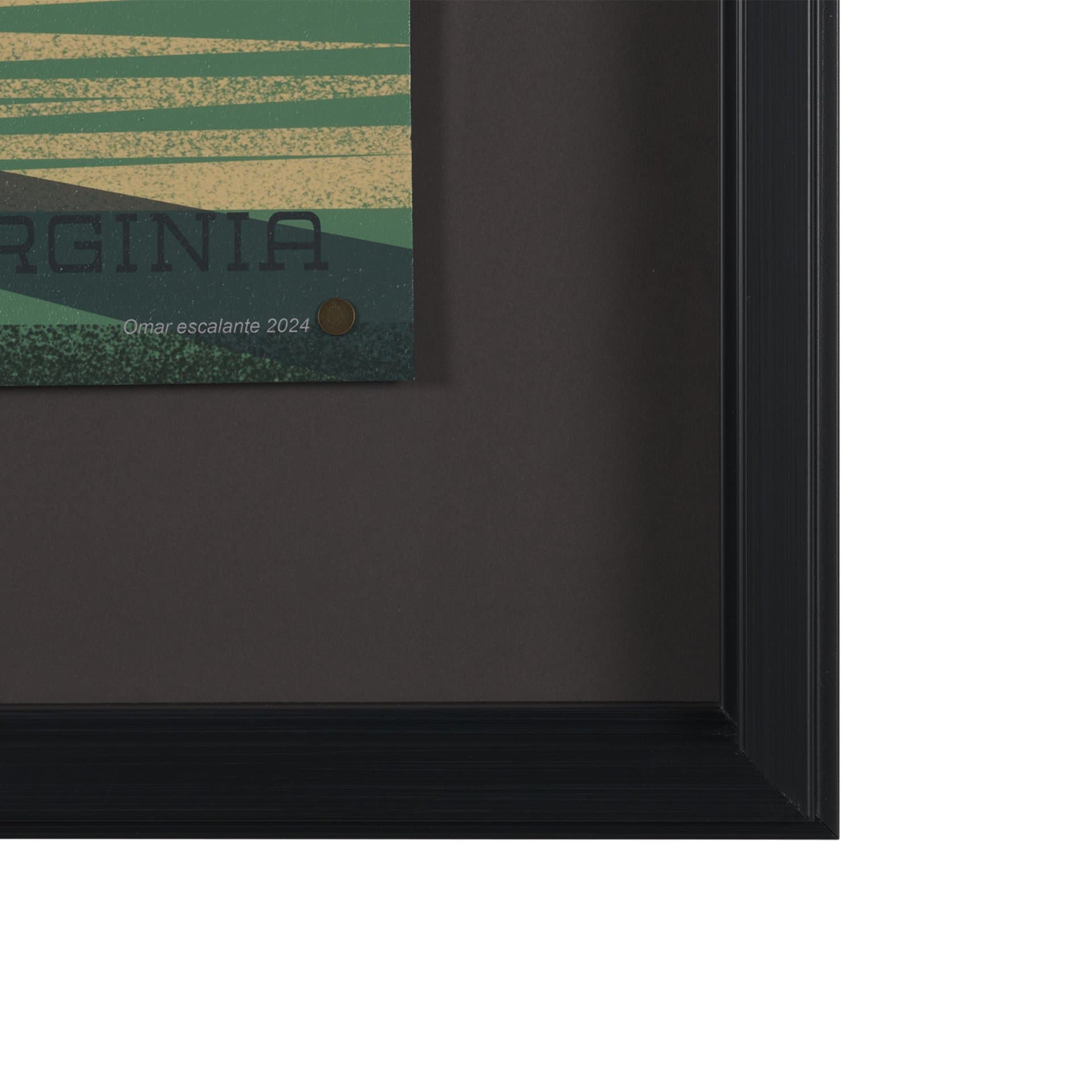 Cryptid Tourism IV by Omar Escalante Textured Framed Artwork Matted under Glass — product photograph