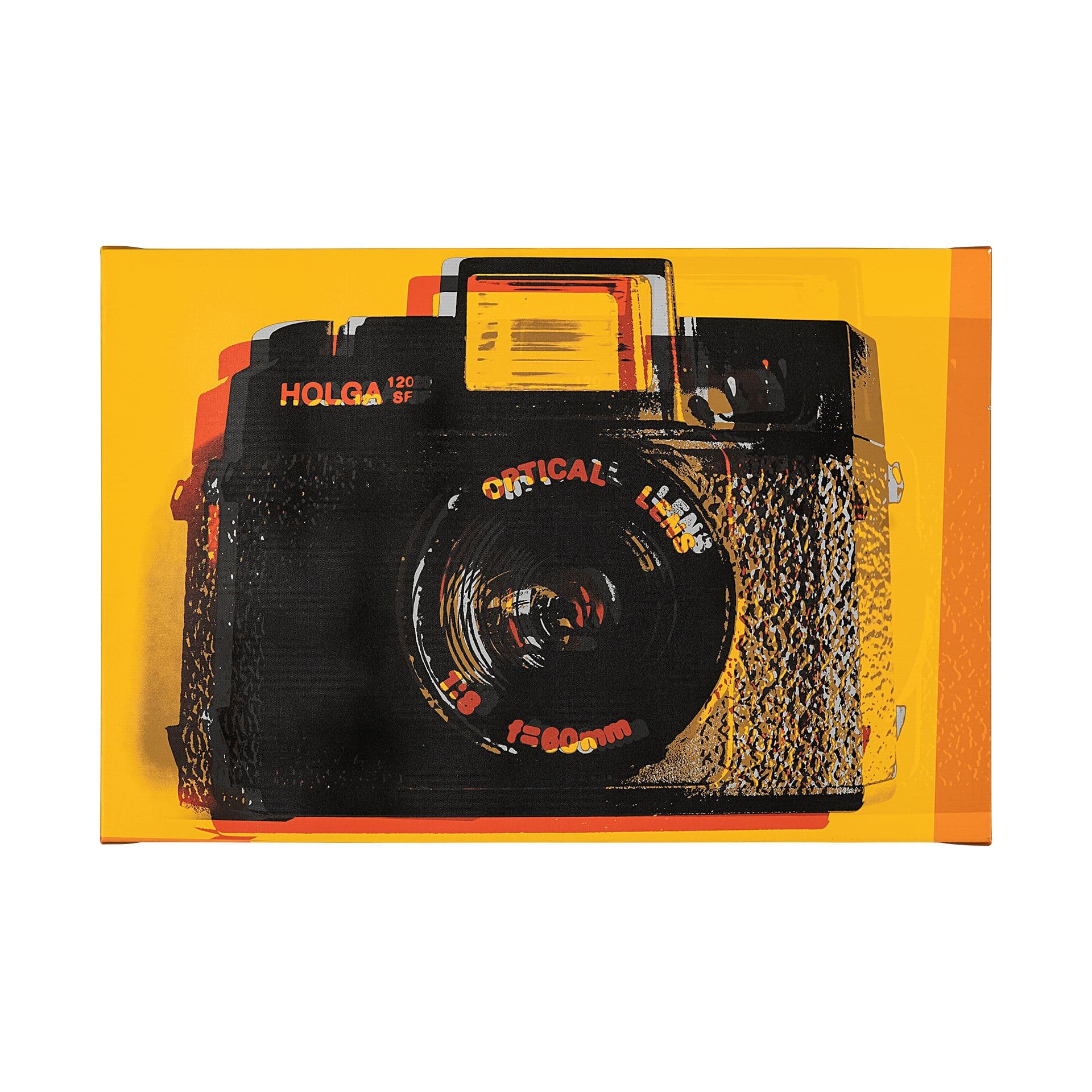 Holga Hue by Urban Octopus a Hand Embellished Textured Canvas — product photograph