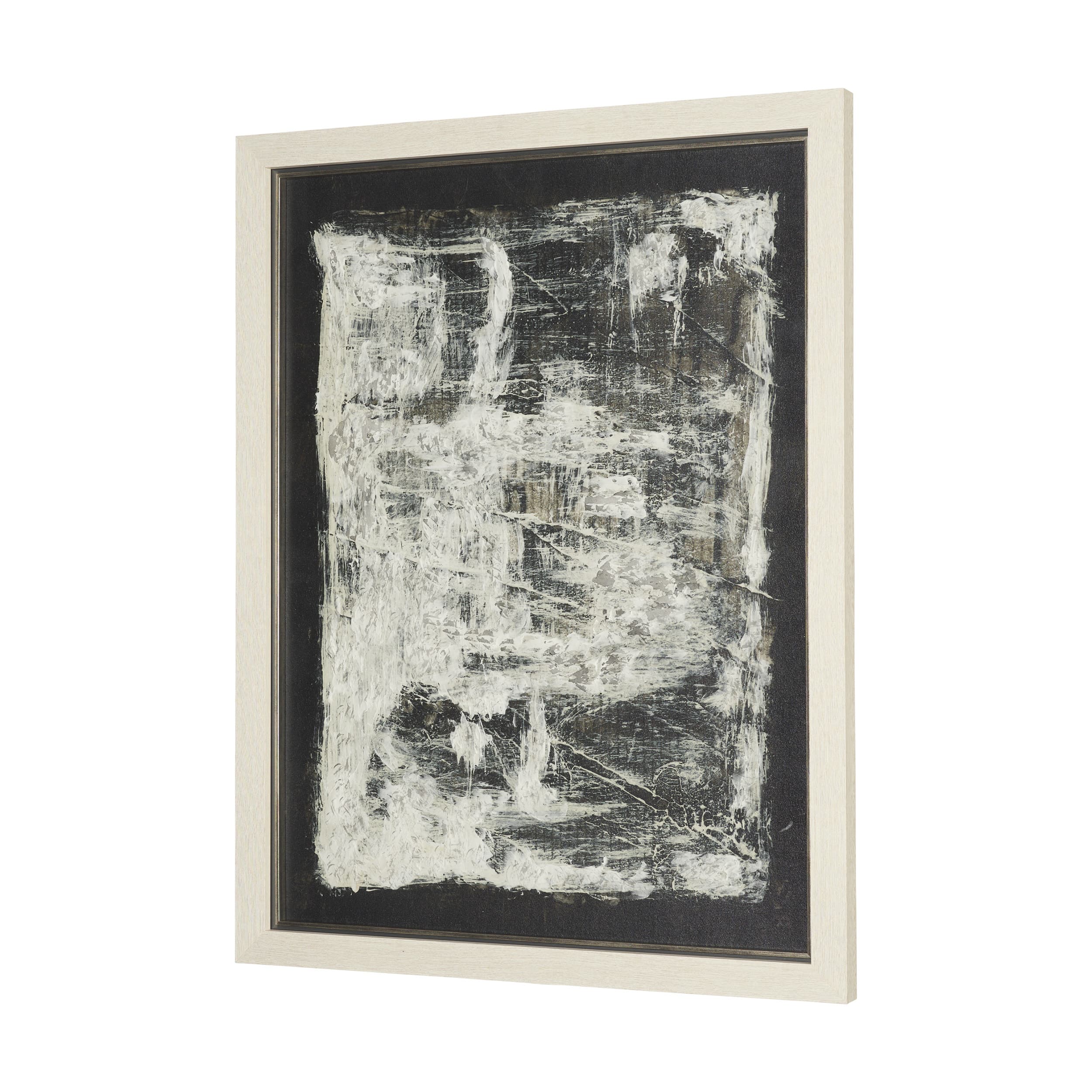 Rhythm & Balance II by Mercana Studio Hand-Embellished Textured Framed Artwork Matted under Glass — product photograph