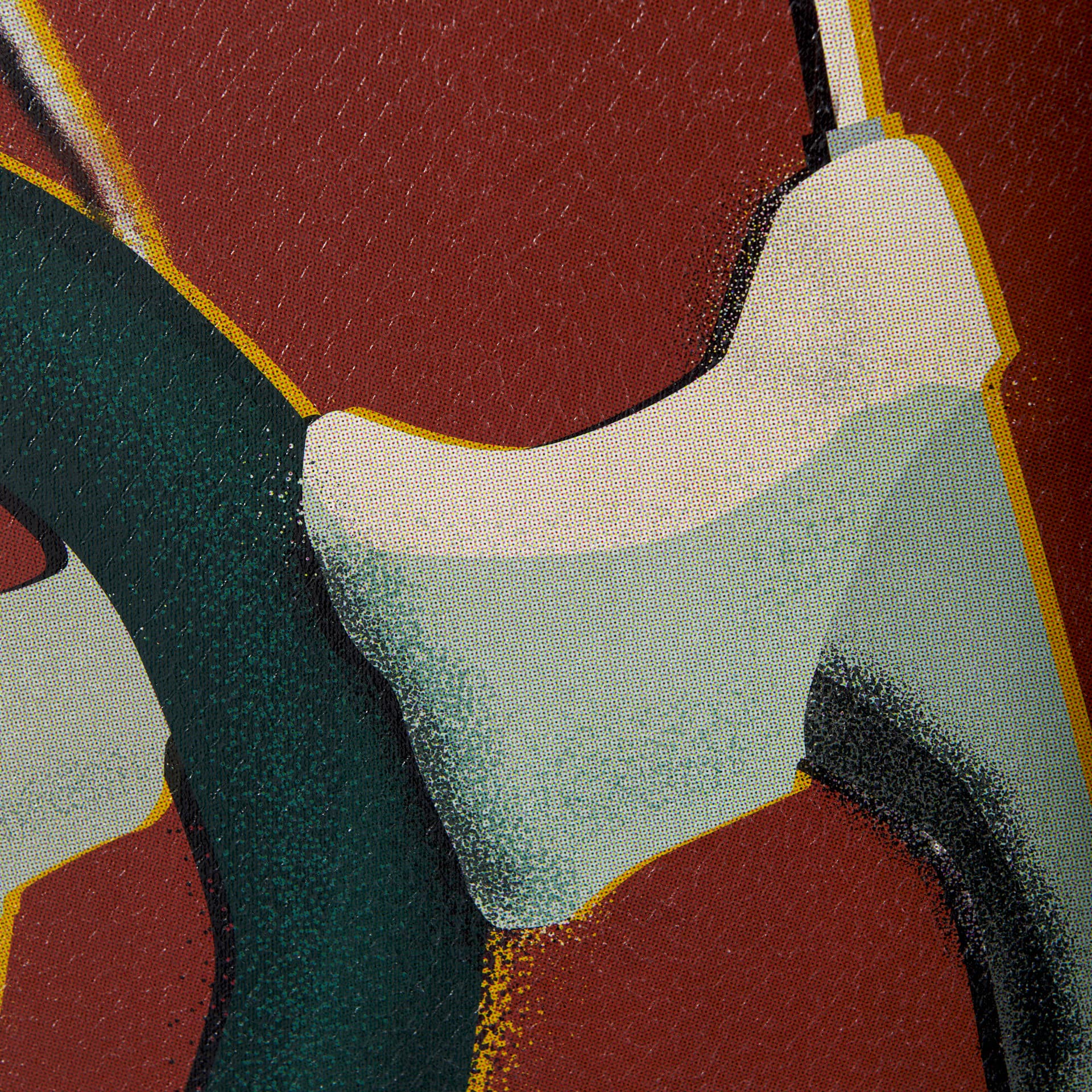 Bike Handle Orange by Alarm a Hand Embellished Textured Canvas — product photograph