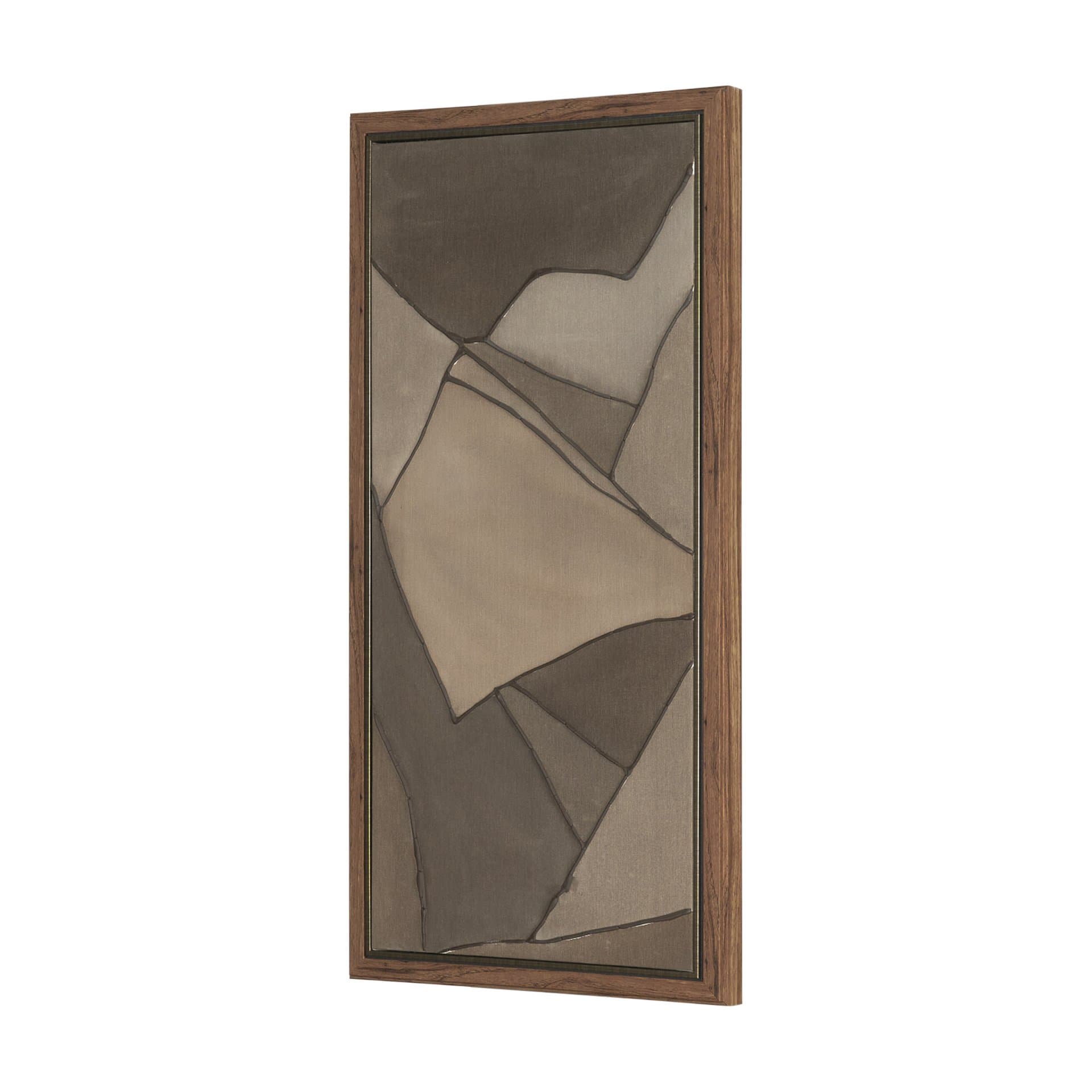 Field Patchwork III by Mercana Studio Handmade Original Framed Canvas Artwork — product photograph