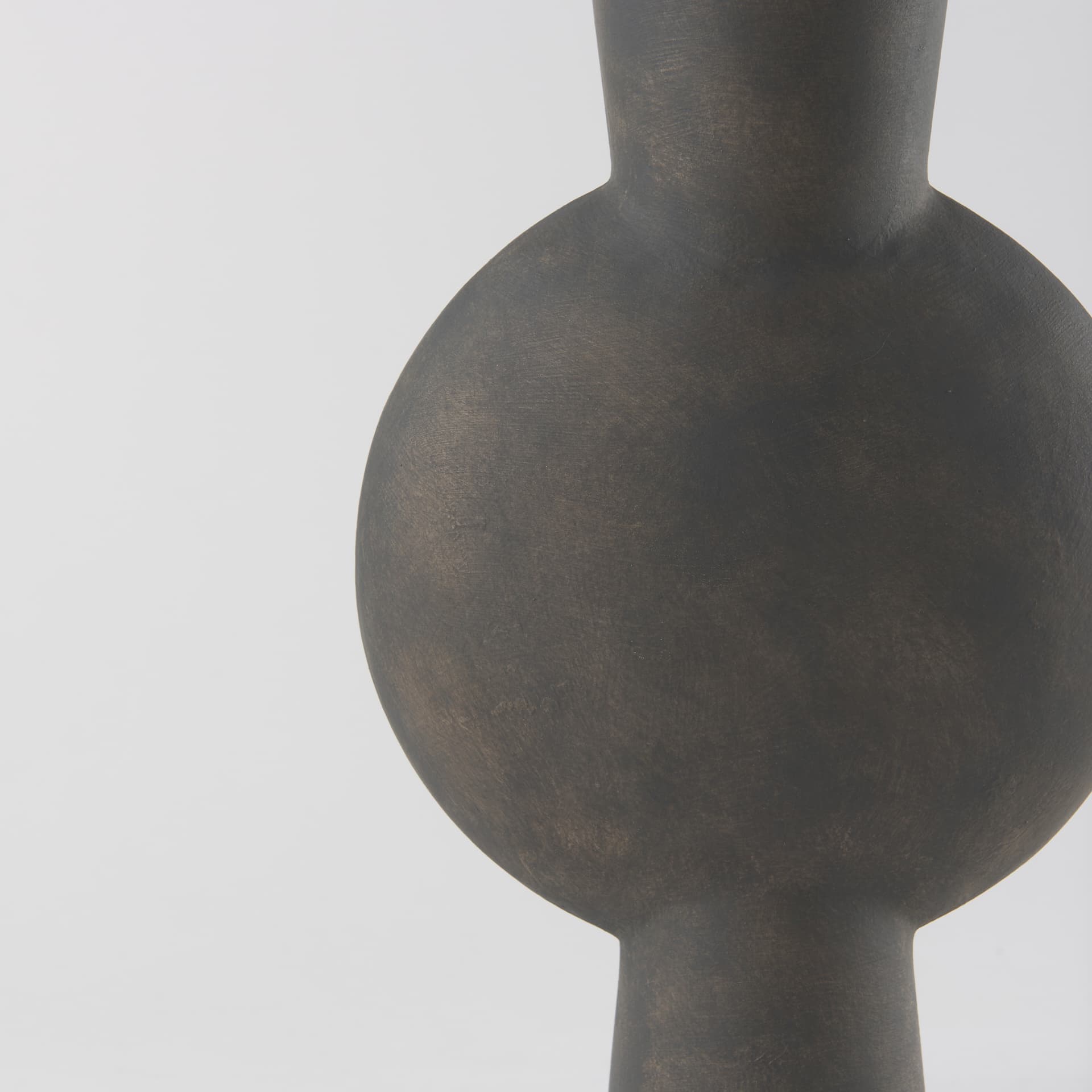 Kaz 8.3L x 3.9W x 16.7H Earthy Brown Ceramic Vase — product photograph
