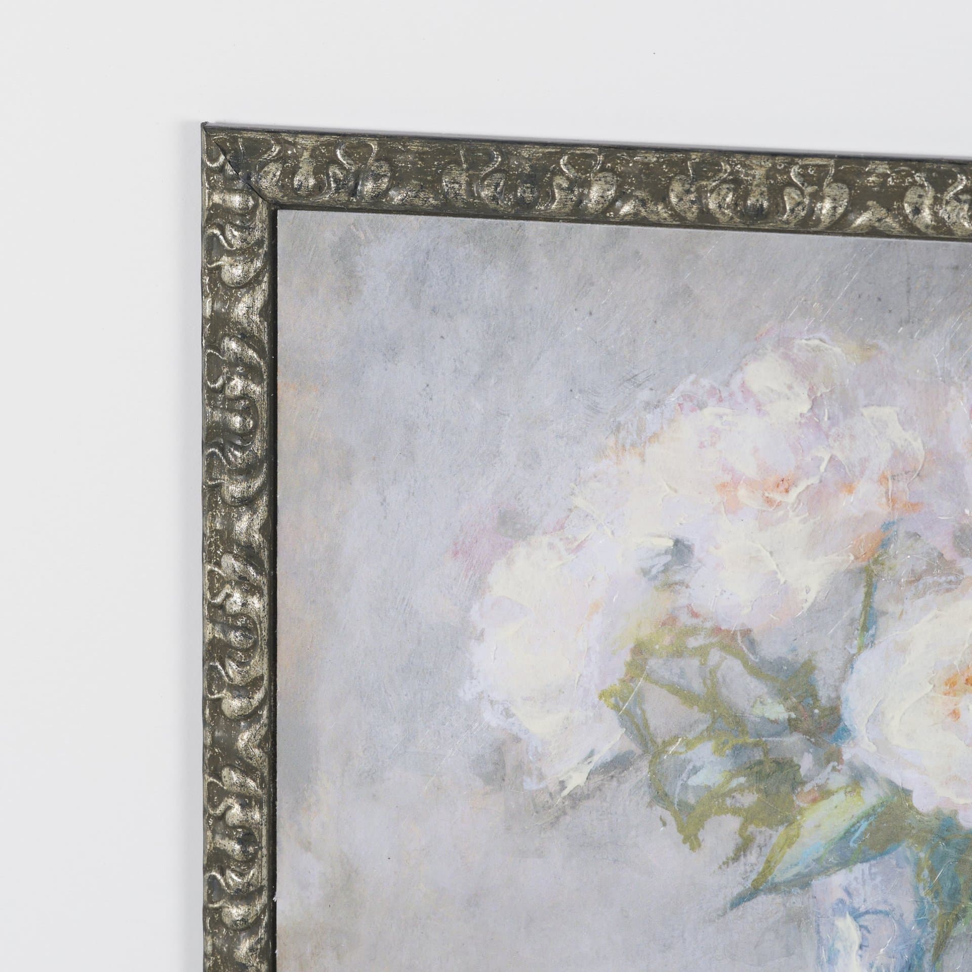Dynasty Bloom II by Mercana Studio Hand-Embellished Textured Framed Artwork Matted under Glass — product photograph