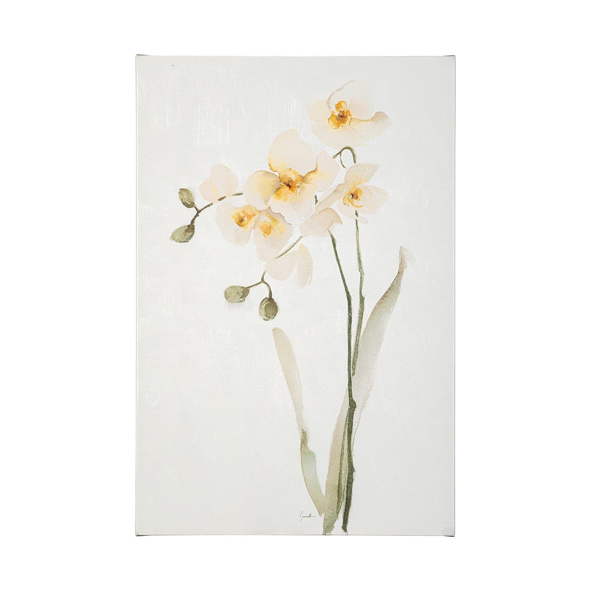 Orchid II by Gabrielle Campbell a Hand Embellished Textured Canvas — product photograph