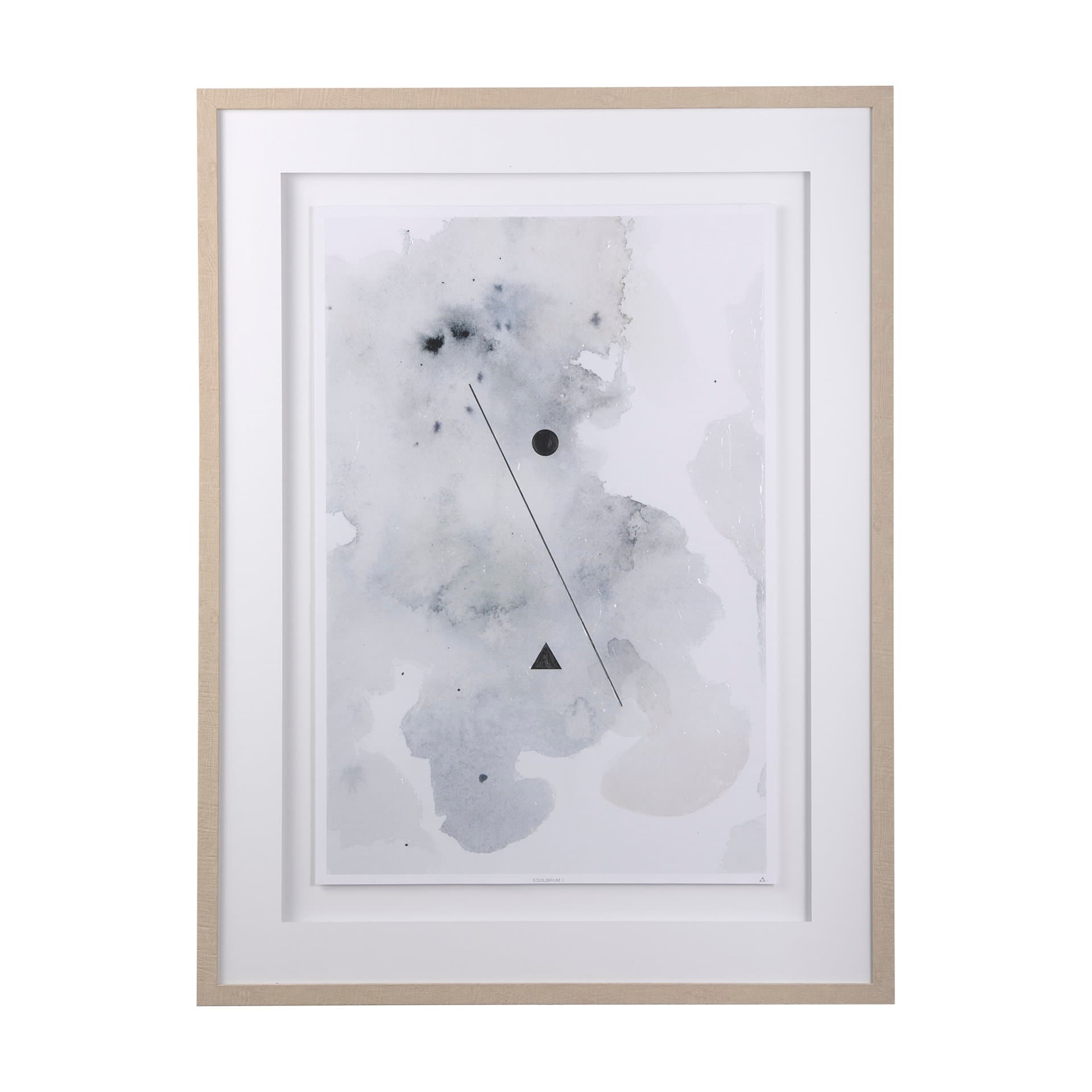 Equilibrium I by Mercana Studio a Hand Embellished Textured Framed Art Print Matted under Glass — product photograph