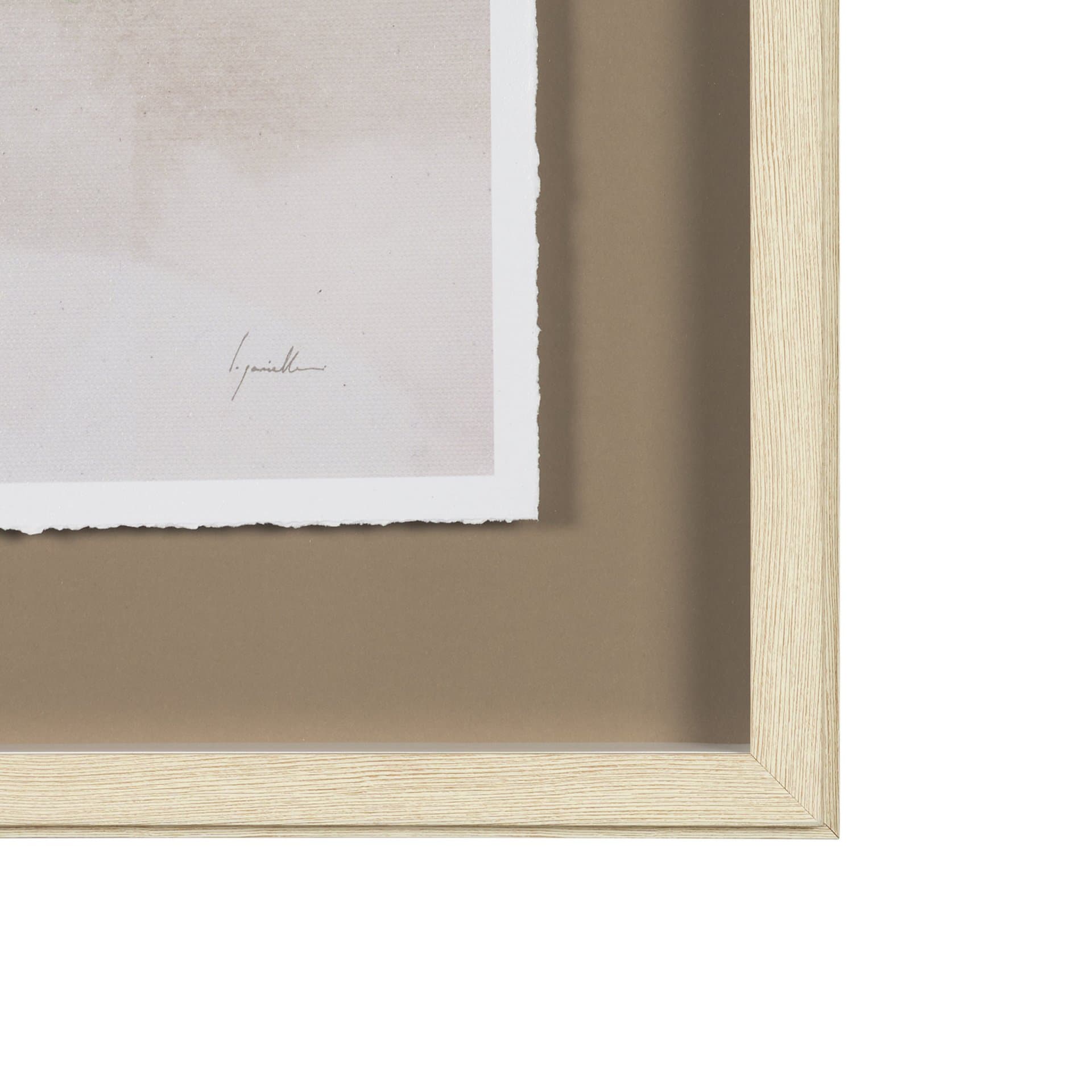 Weathered Silence I by Mercana Studio Hand Embelished Textured Framed Artwork Matted under Glass — product photograph
