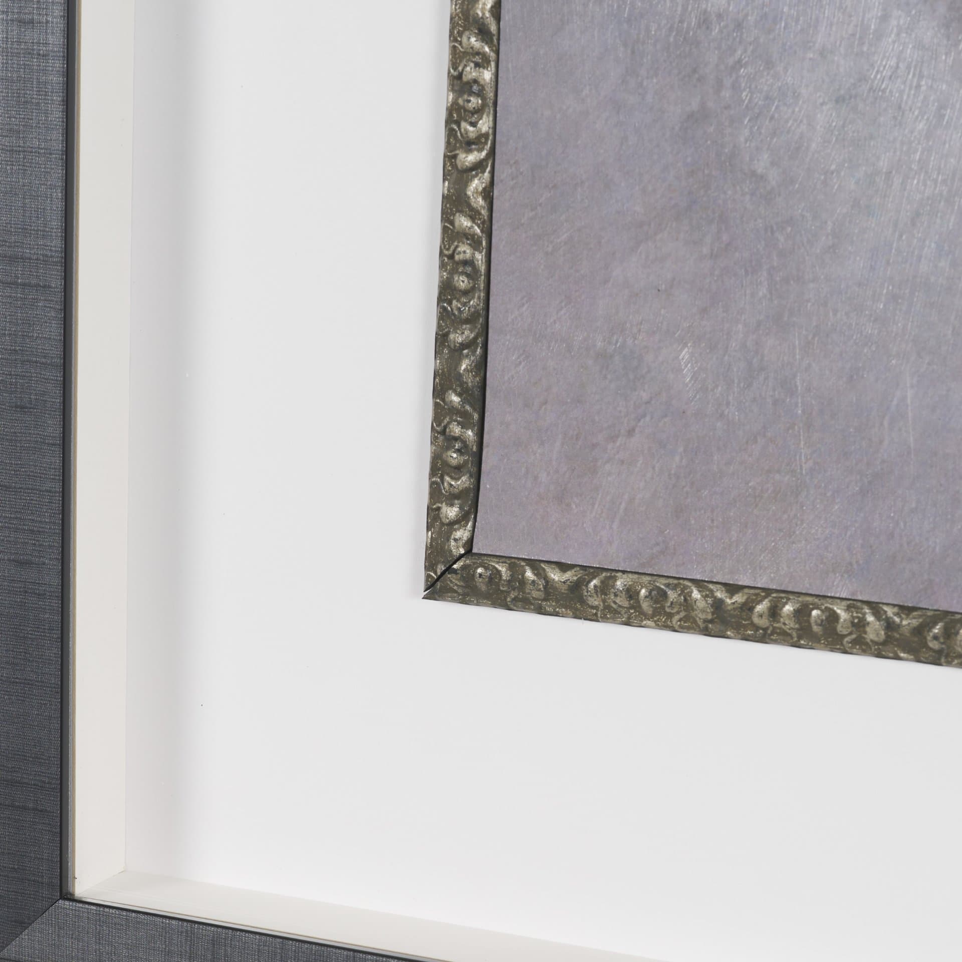 Dynasty Bloom I by Mercana Studio Hand-Embellished Textured Framed Artwork Matted under Glass — product photograph
