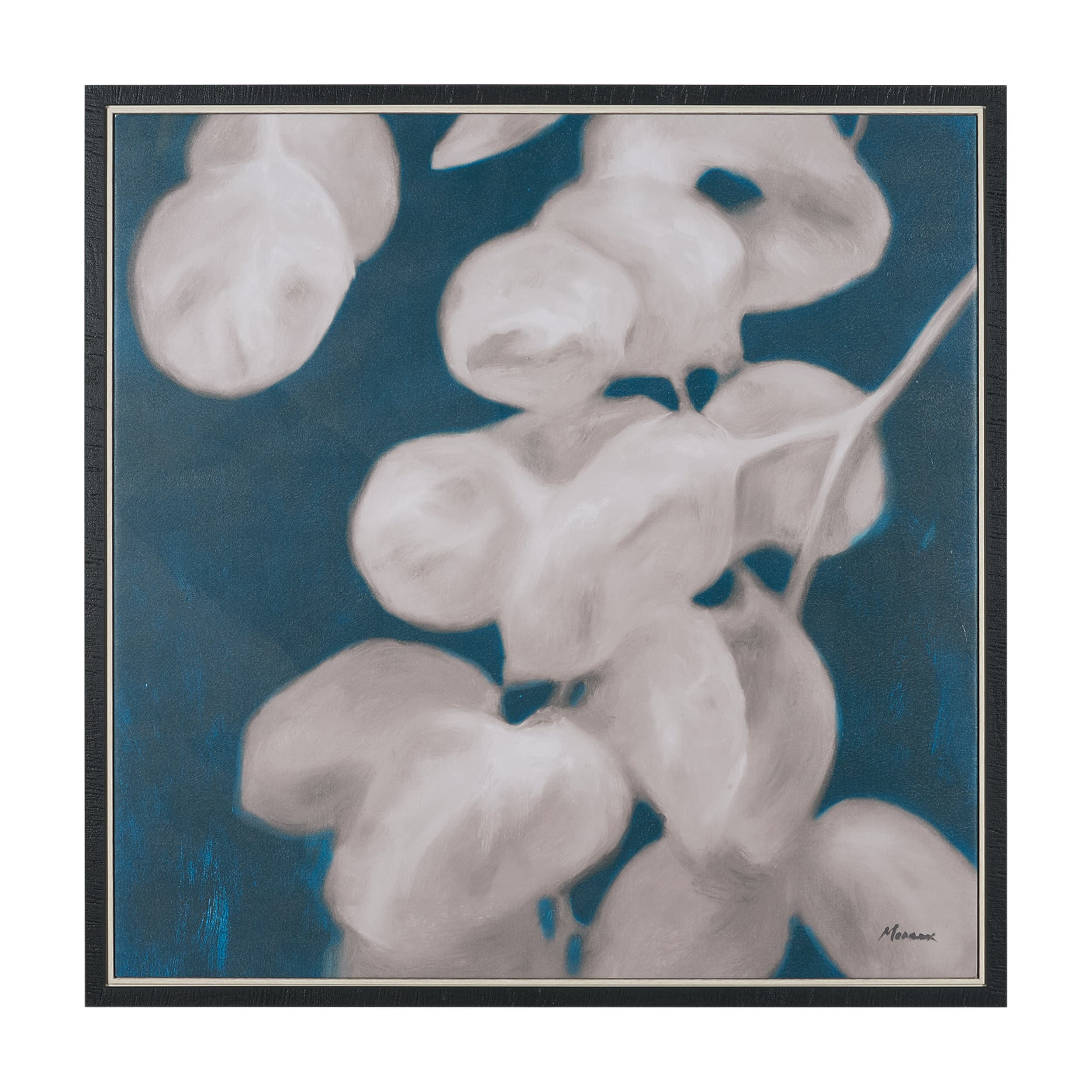 Eucalyptus II by Julianne Marcoux Hand-Embellished Textured Framed Canvas Artwork — product photograph