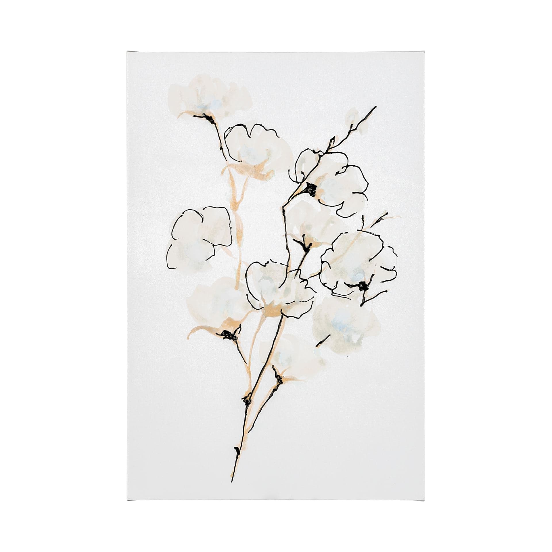 Summer Cotton III by Chris Paschke a Hand Embellished Textured Canvas — product photograph
