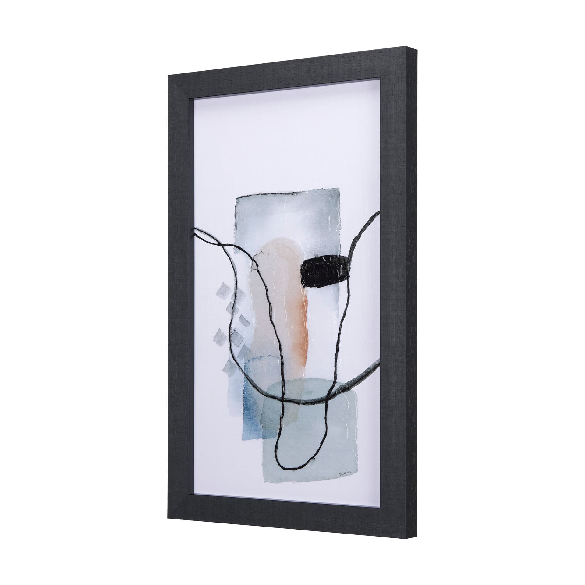 A Cloudy Afternoon III by Mercana Studio a Hand Embellished Textured Framed Art Print — product photograph