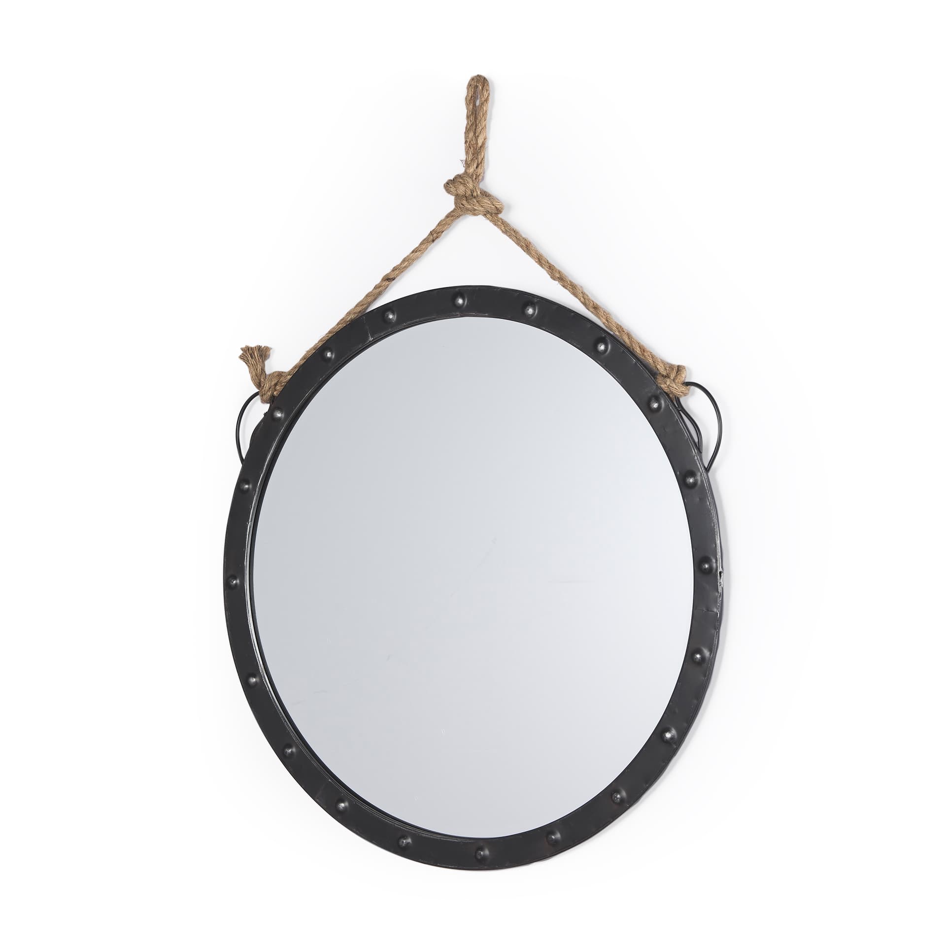 Pendula 27L x 27H Round Metal Frame Mirror — product photograph