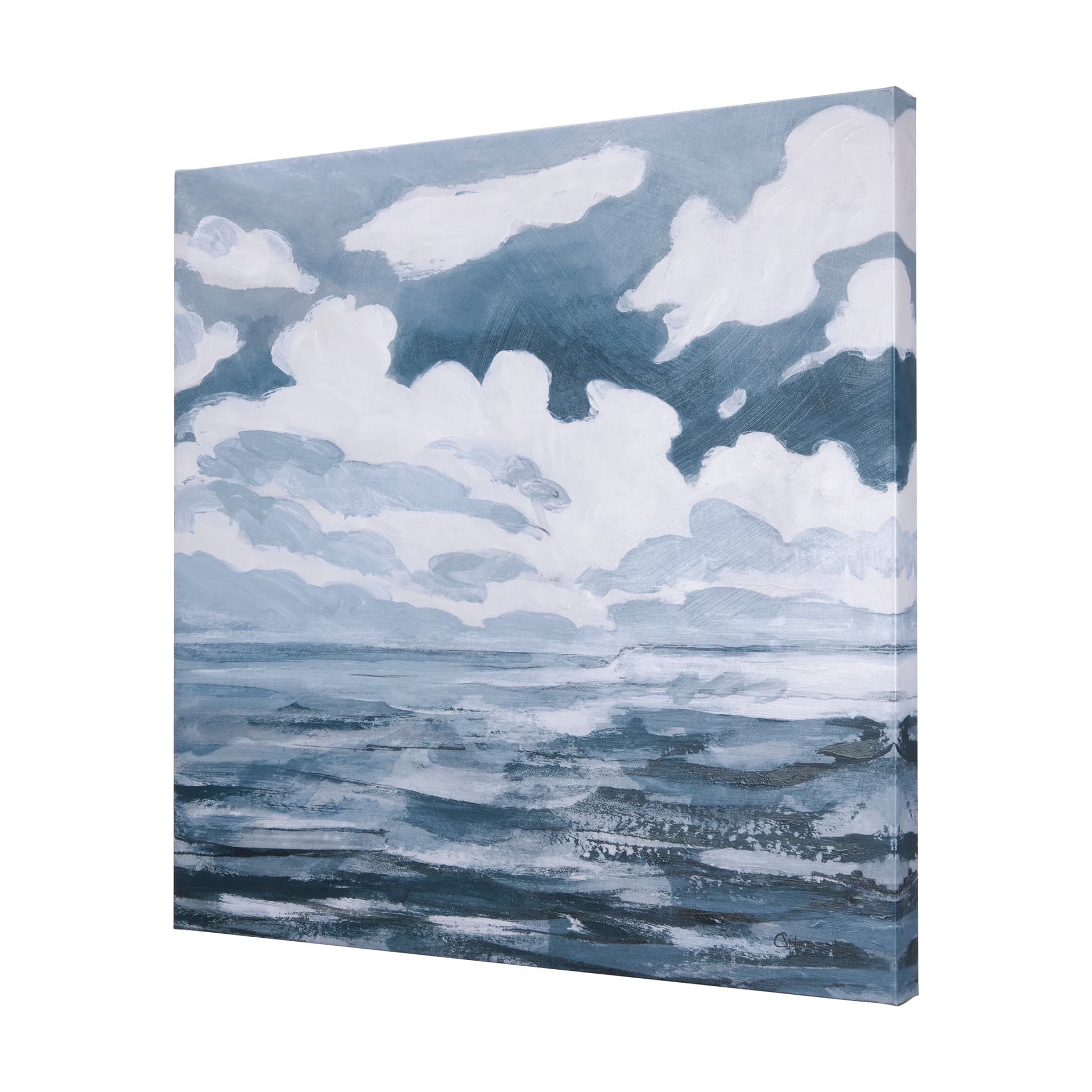 Clouds and sea I by Mercana Studio a Hand Embellished Textured Canvas — product photograph