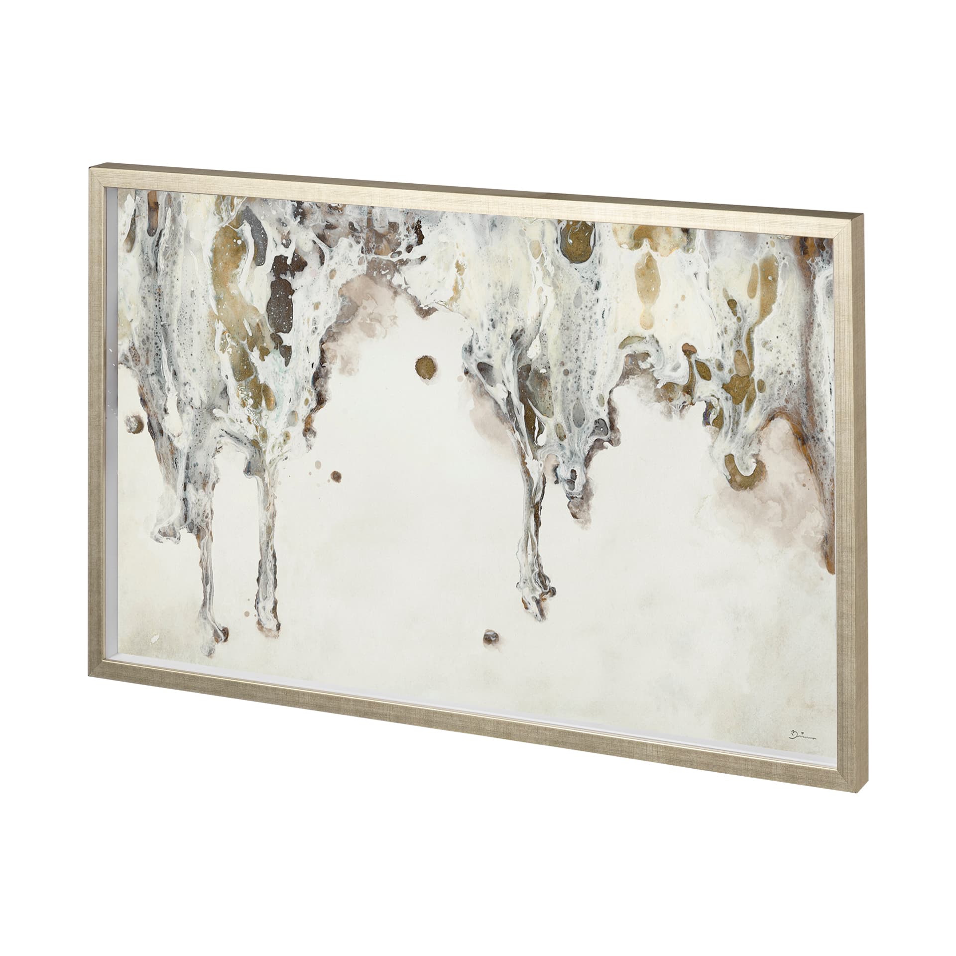 Icarus II by Mercana Studio a Hand Embellished Textured Framed Art Print Matted under Glass — product photograph