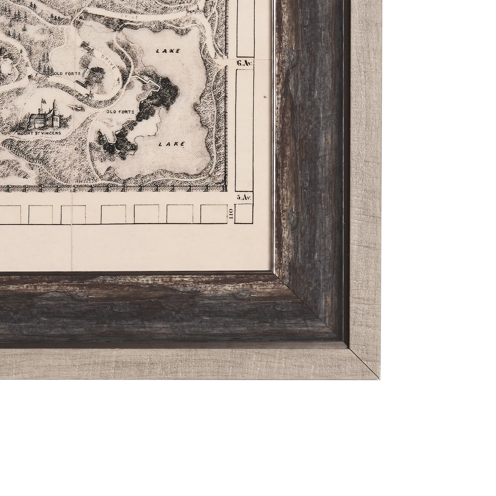 Central Park, New York by Mercana Studio a Hand Embellished Textured Framed Art Print — product photograph