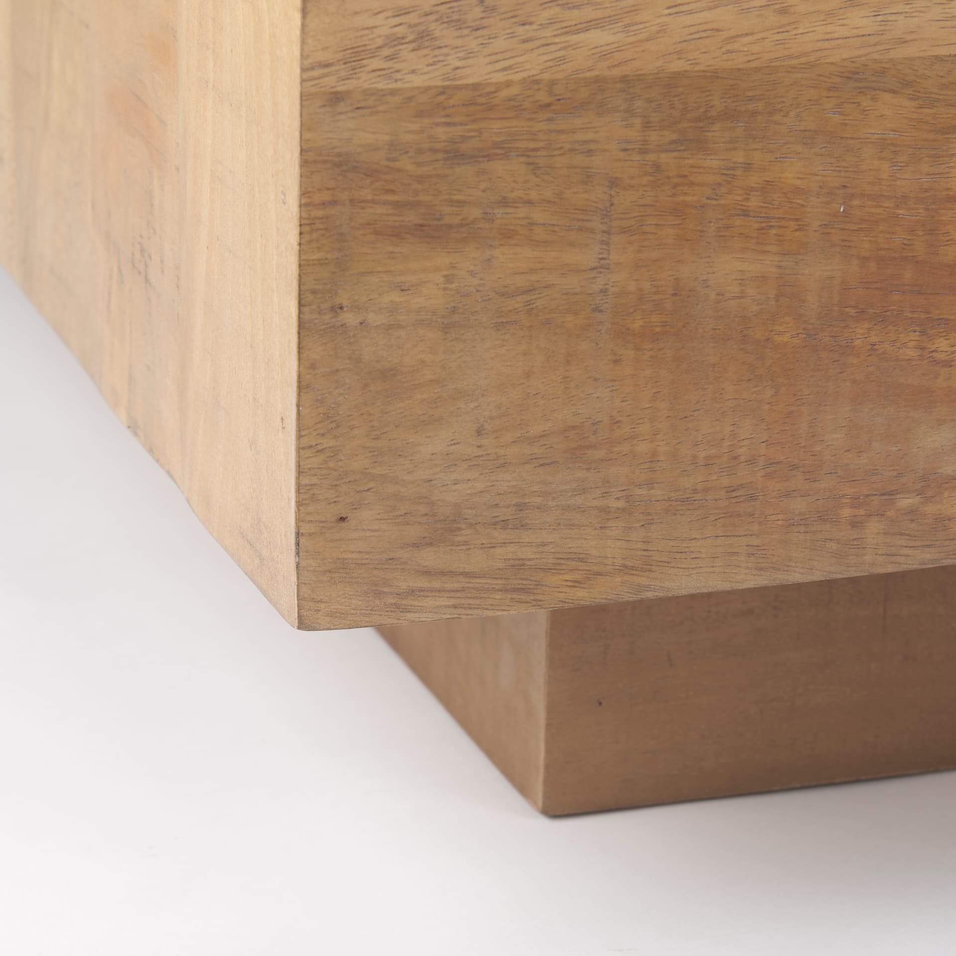 Hayden Light Brown Wood Rectangular Coffee Table — product photograph