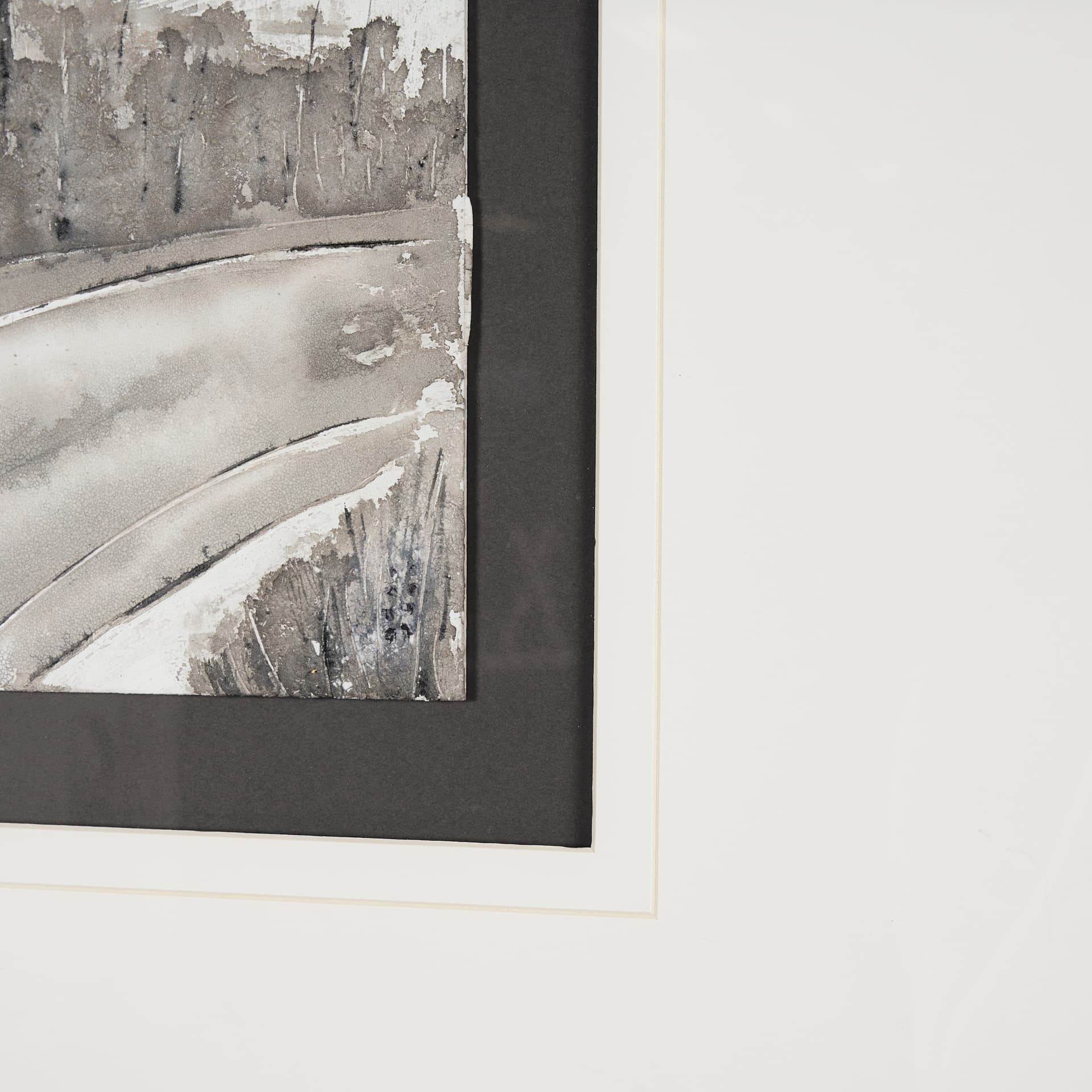 Country Road by Studio M a Handmade Original Framed Artwork under Glass — product photograph