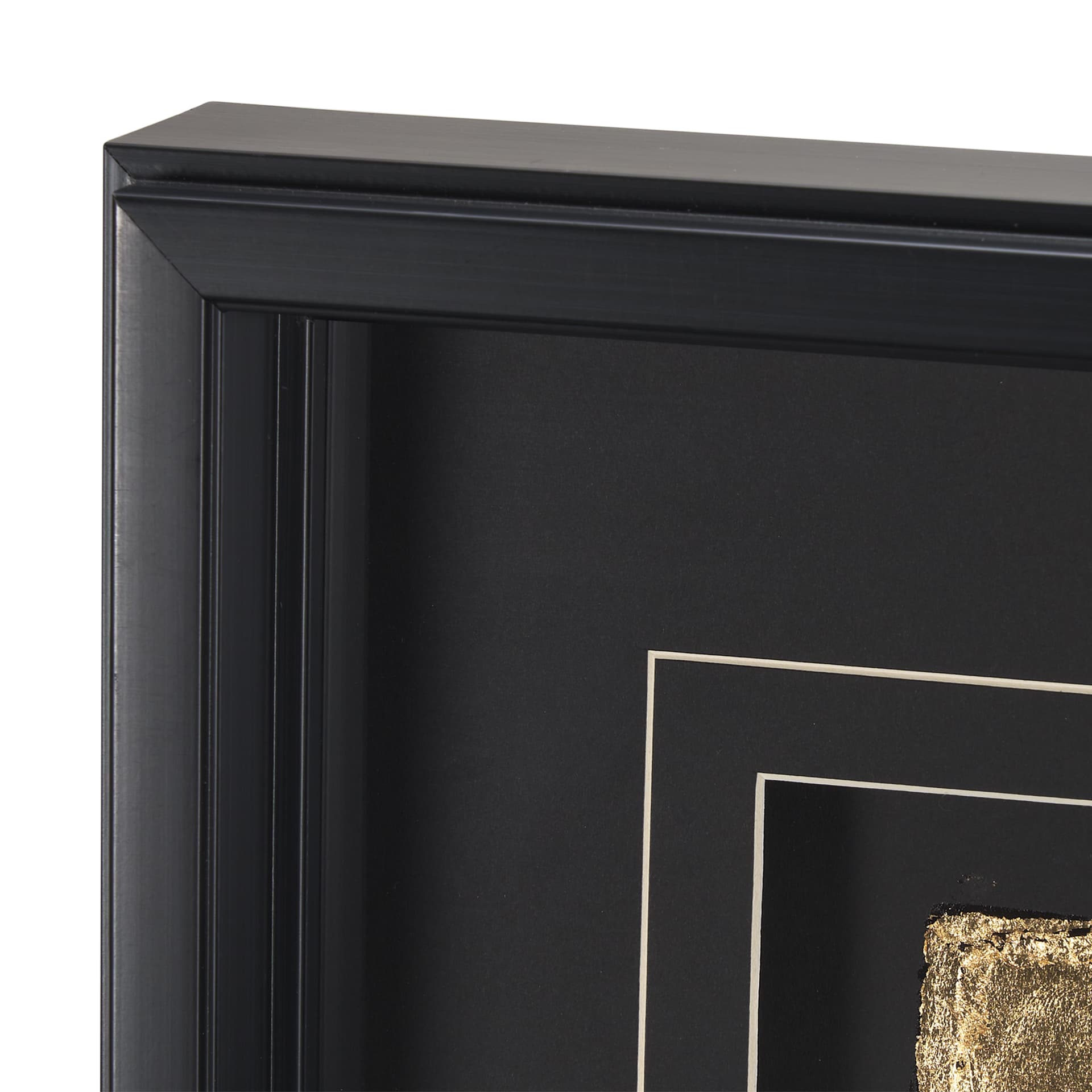 Caldera Black by Studio M a handmade Original Framed Artwork under Glass — product photograph