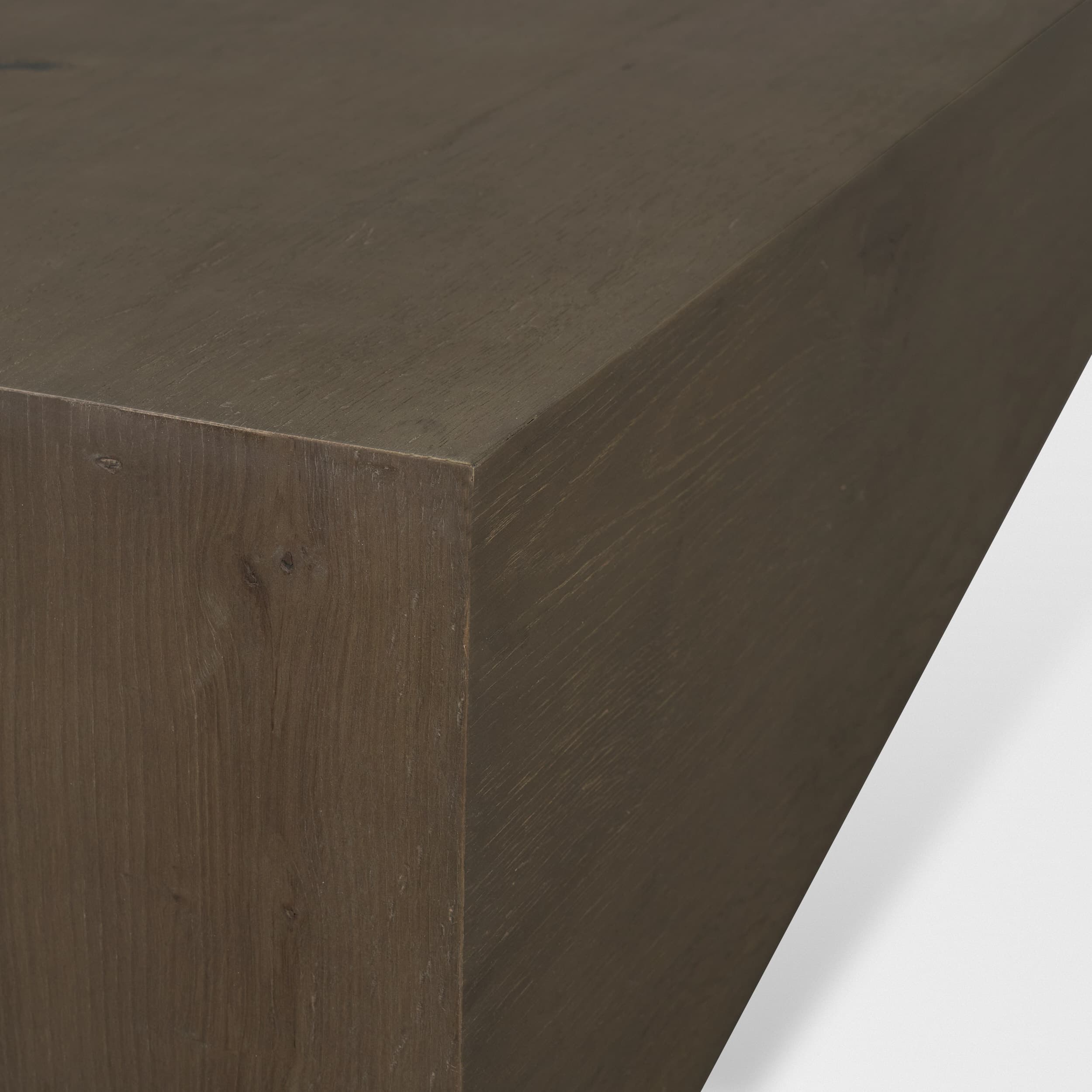 West Mid-Brown Oak Wood Rectangular Coffee Table — product photograph