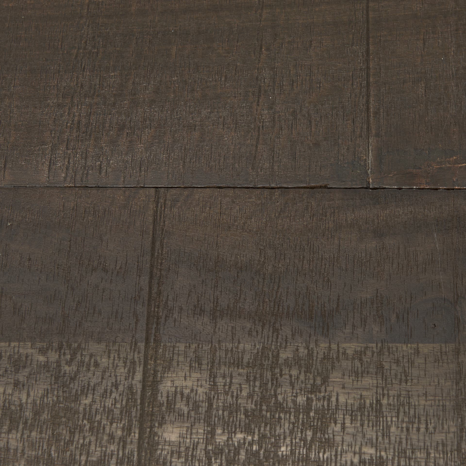 Eclipse Antique Brass Metal Drum Base w/ Dark Brown Wood Top End/Side Table — product photograph