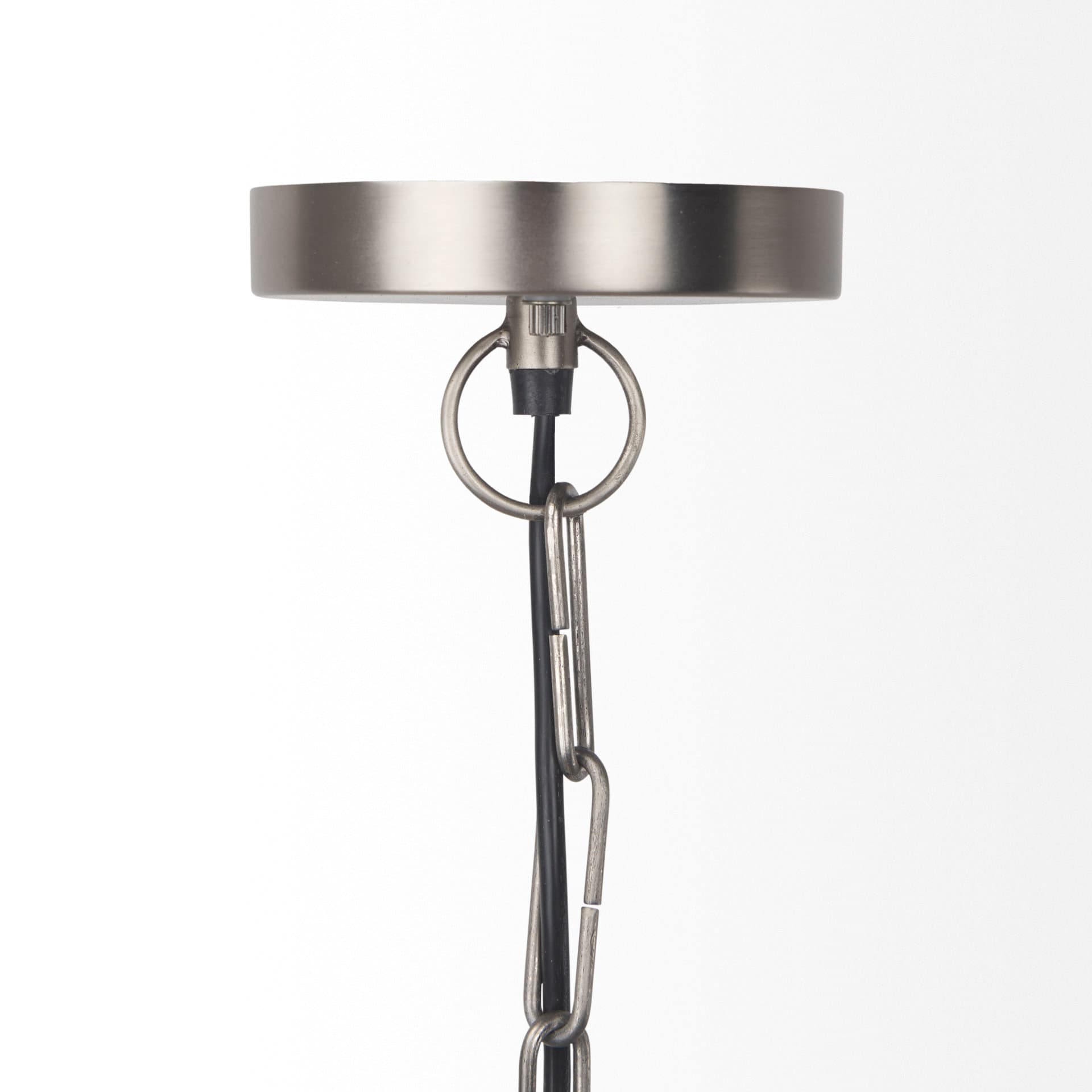 Leighton 15.0L x 15.0W x 20.0H Antique Nickel Pendant Light — product photograph