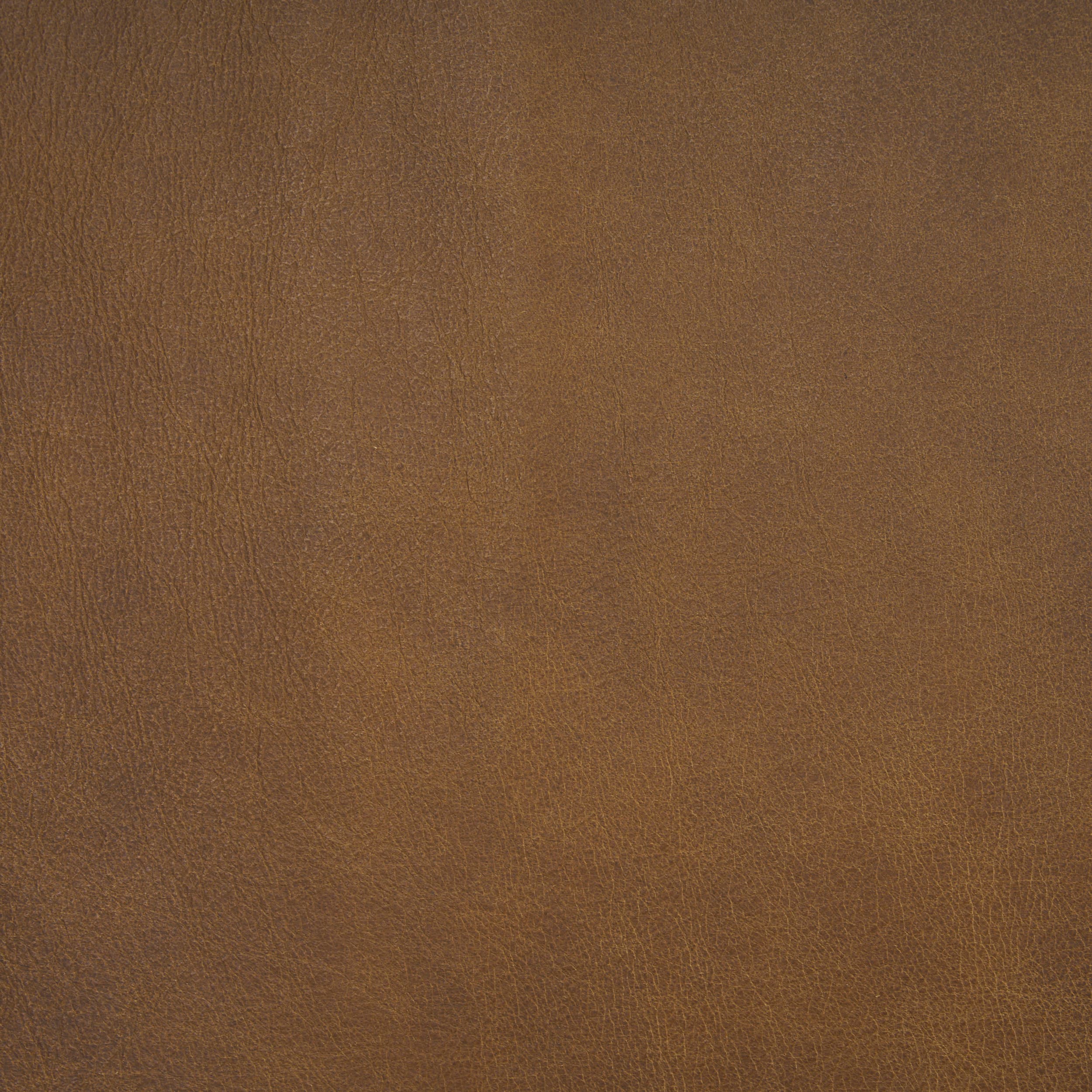 Berbick Open Back Dining Side Chair | Medium Brown Leather w/ Iron — product photograph