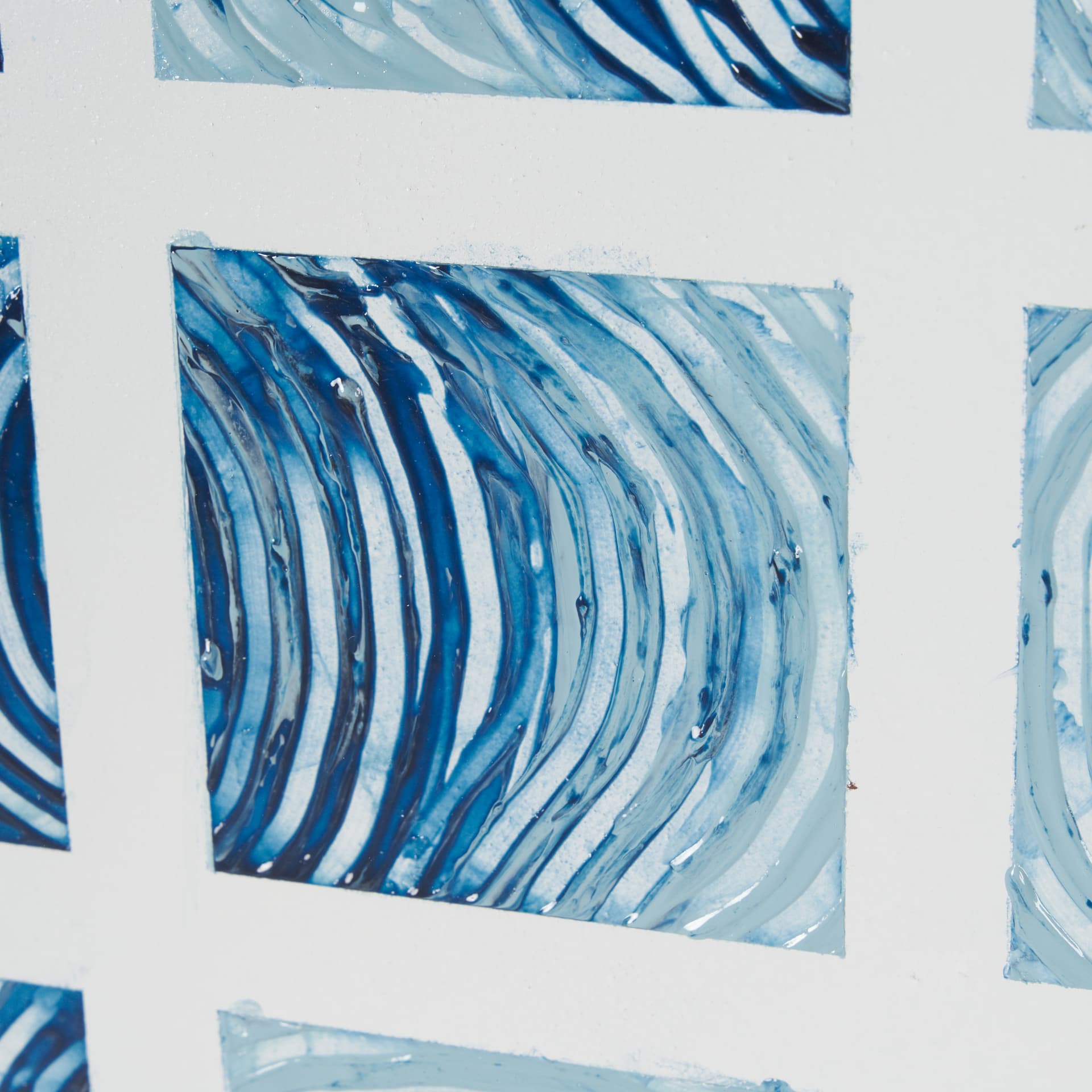 Ocean Sounds II by Studio M a handmade Original Framed Artwork under Glass — product photograph