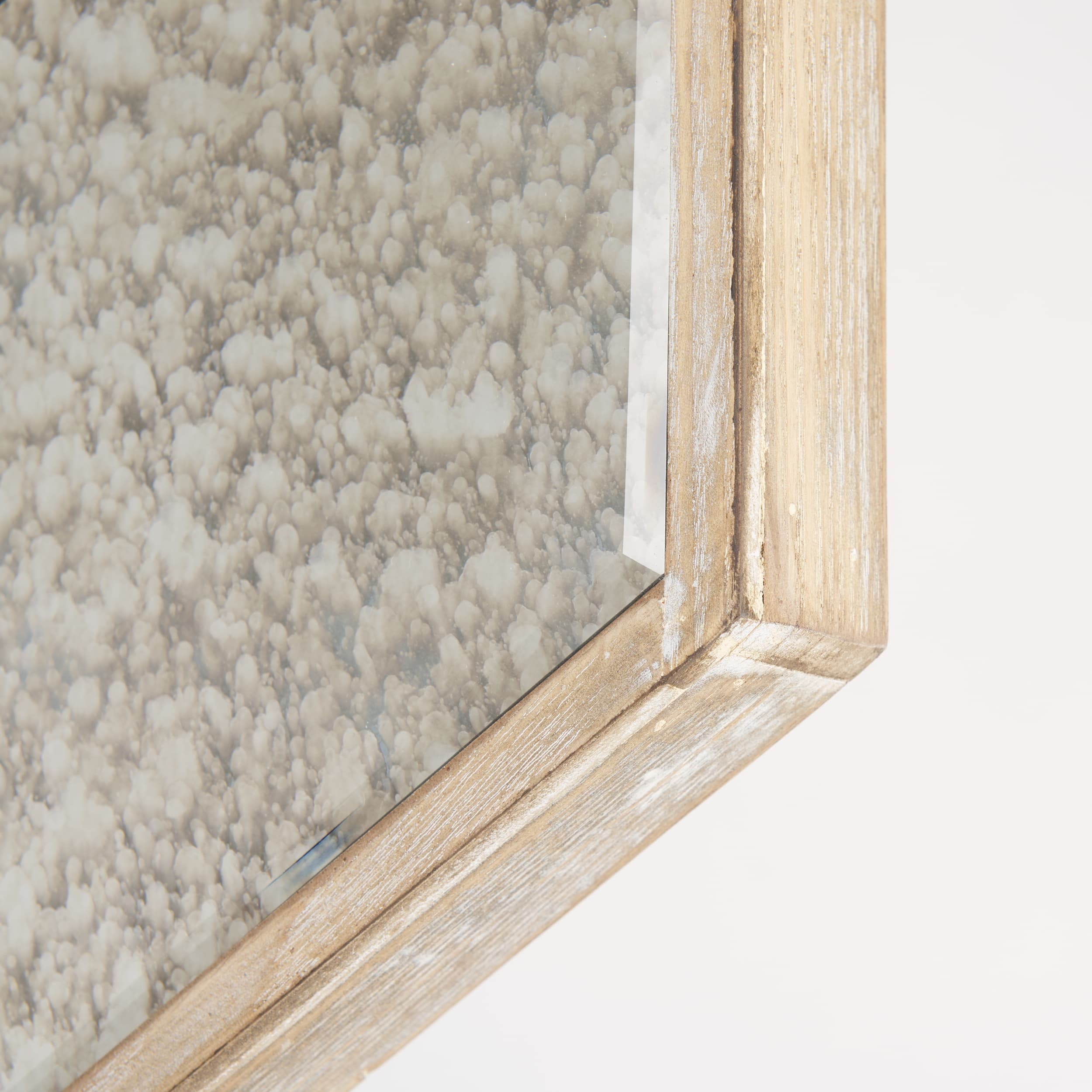 Cheveronna 36x12 Light Brown Wood Frame Mirror — product photograph