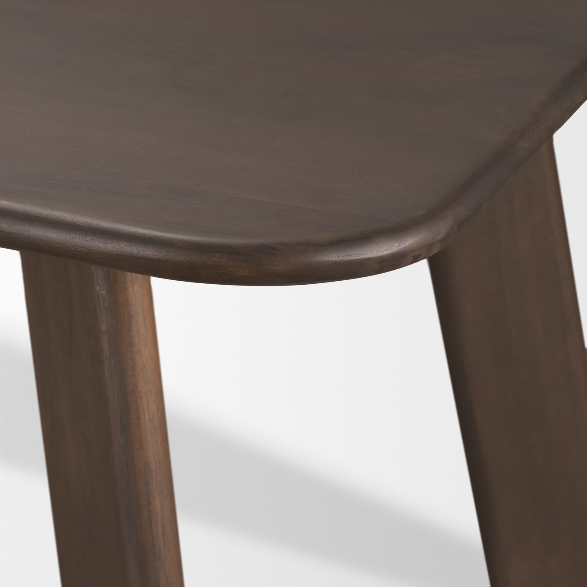 Welborn 84"L x 42"W Rectangular Dining Table | Modern | Dark Brown Wood | Seats 8 — product photograph