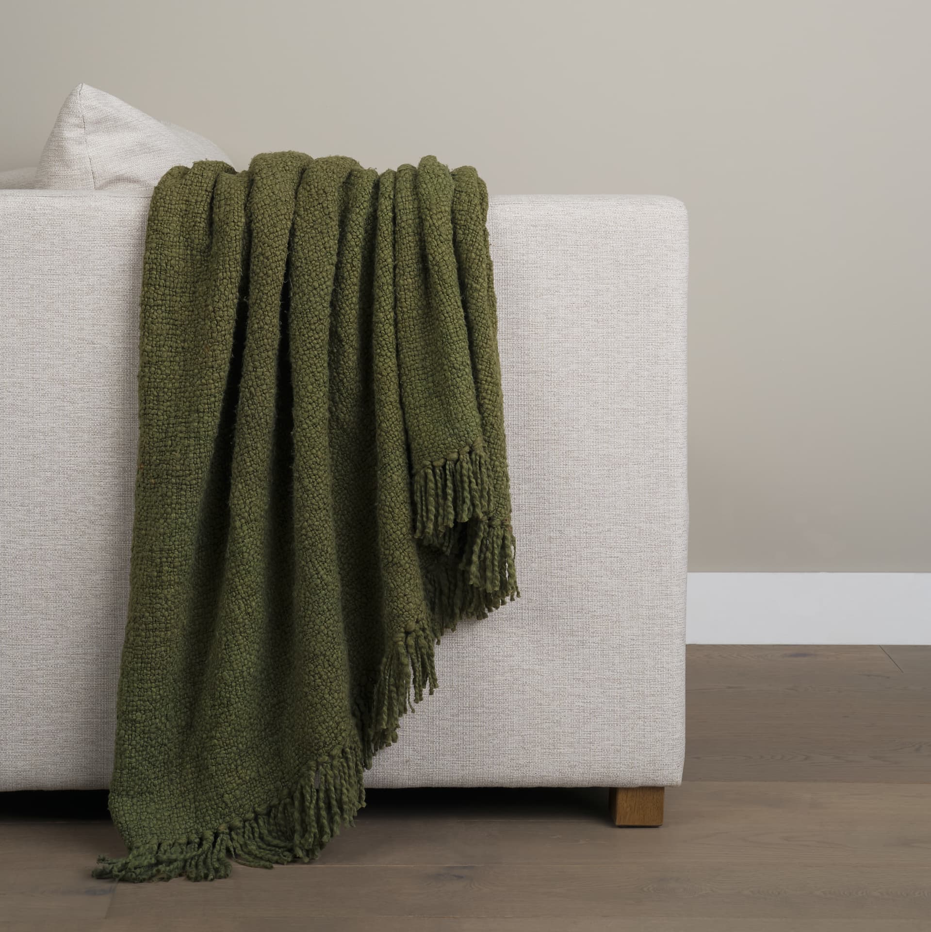 Kambal Evergreen Woven Cotton Throw Blanket — product photograph
