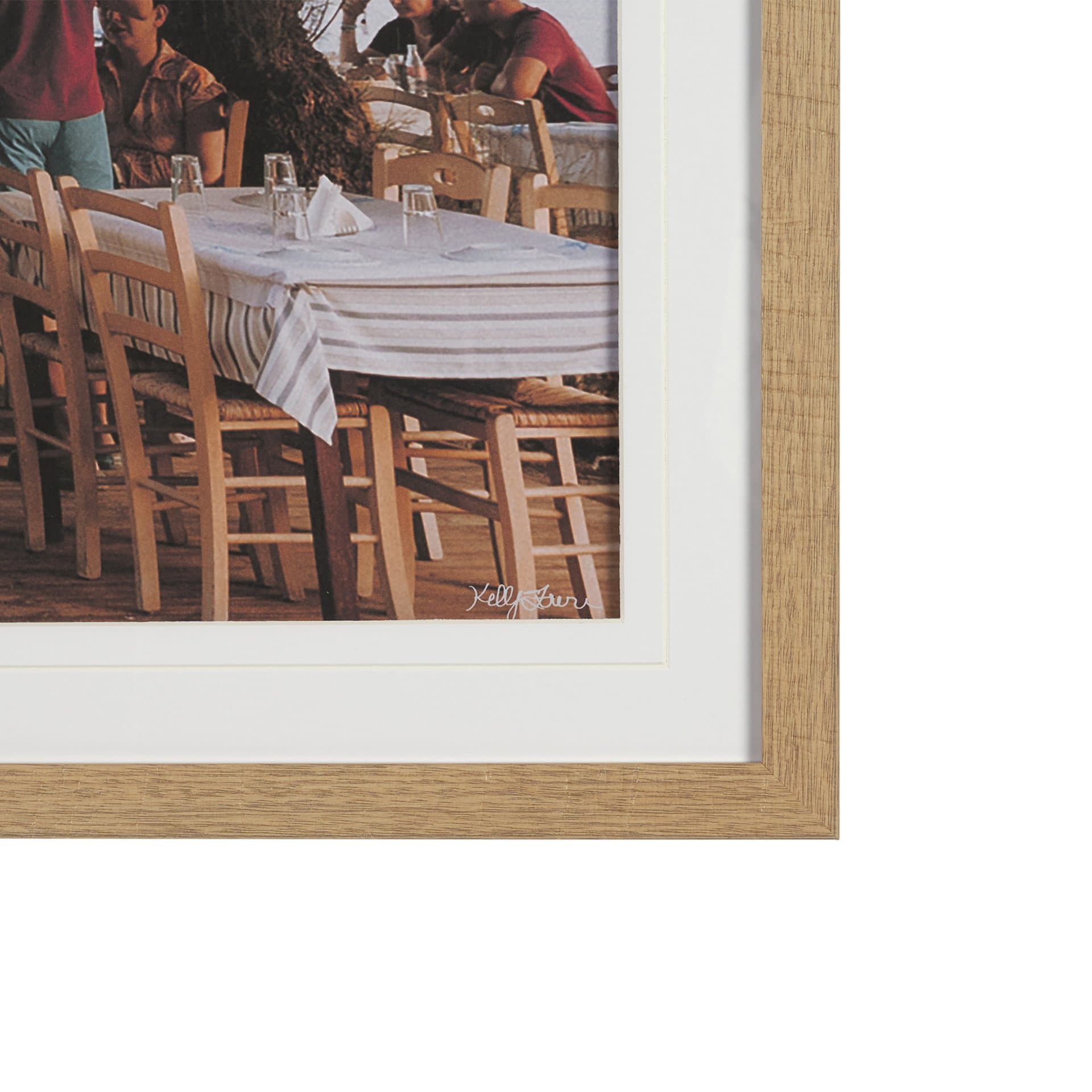 Greek Feast by Kelly Frere FramedPhoto Print Matted under Glass — product photograph