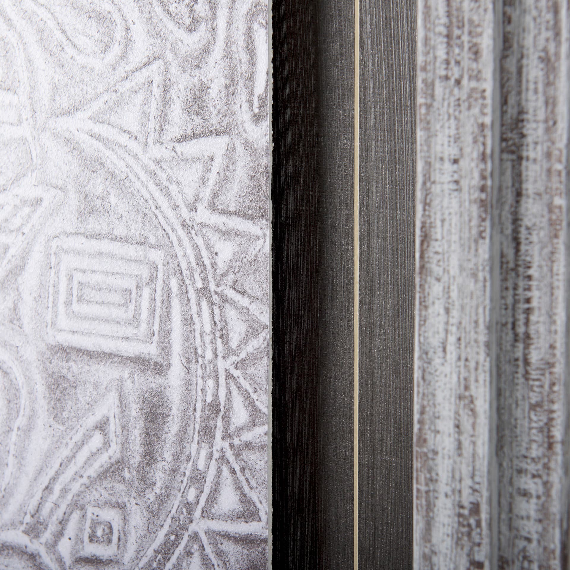 Vintage Tile Collection I by Mercana Studio a Hand Embellished Textured Framed Art Print — product photograph