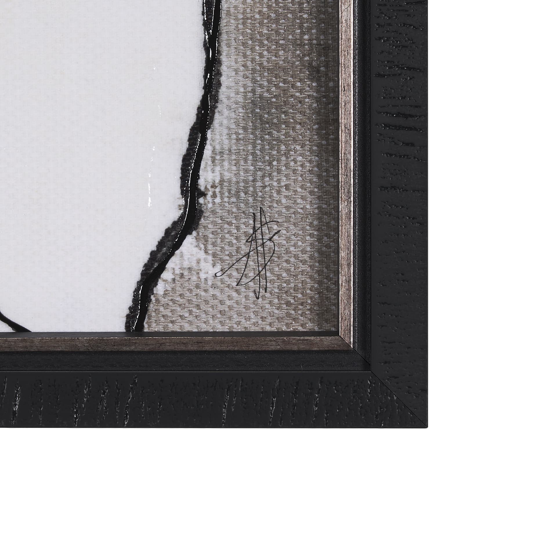 Tributary IV by Mercana Studio a Hand Embellished Textured Framed Art Print — product photograph