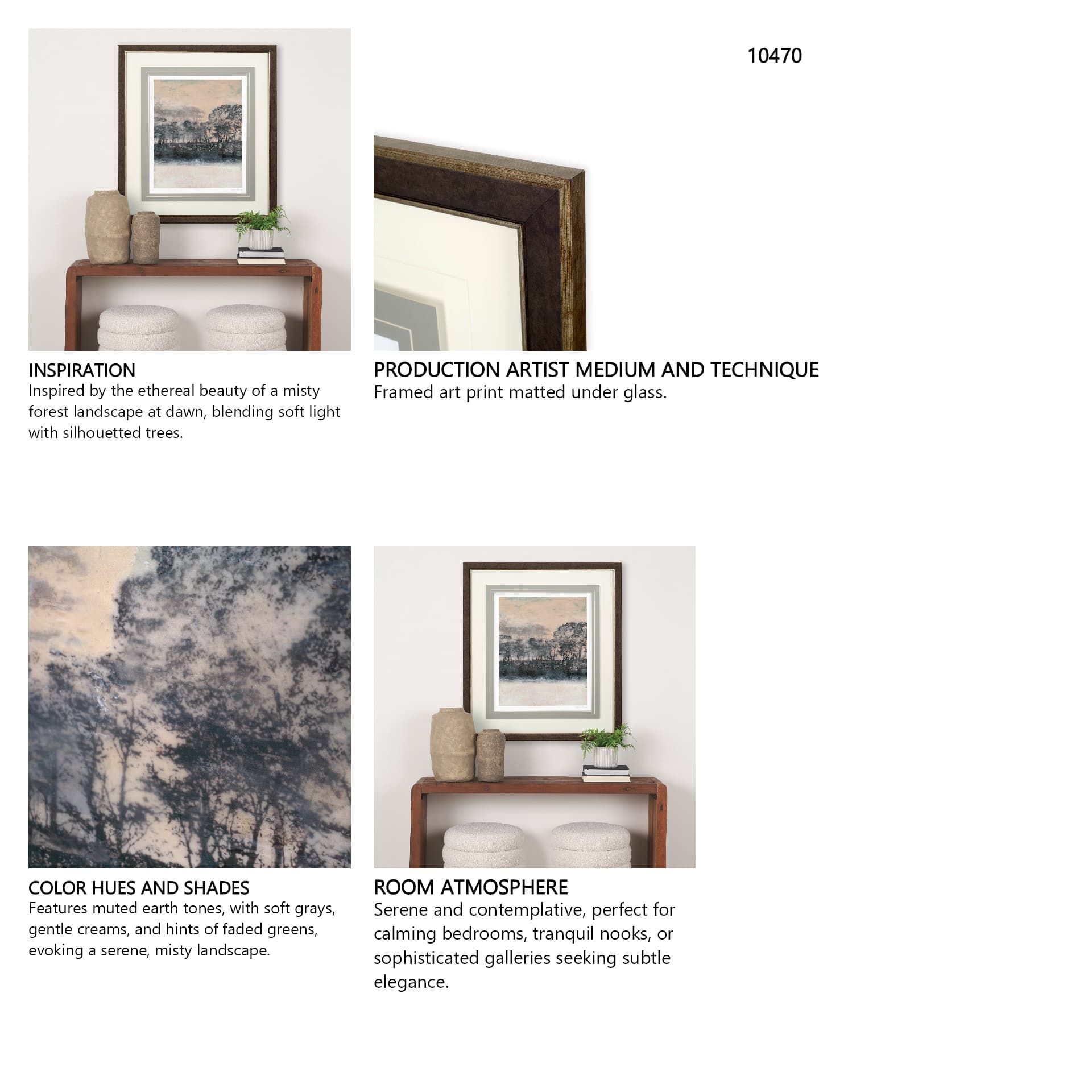 66 by Jennifer Goldberger a Framed Art Print Matted under Glass — in a styled room