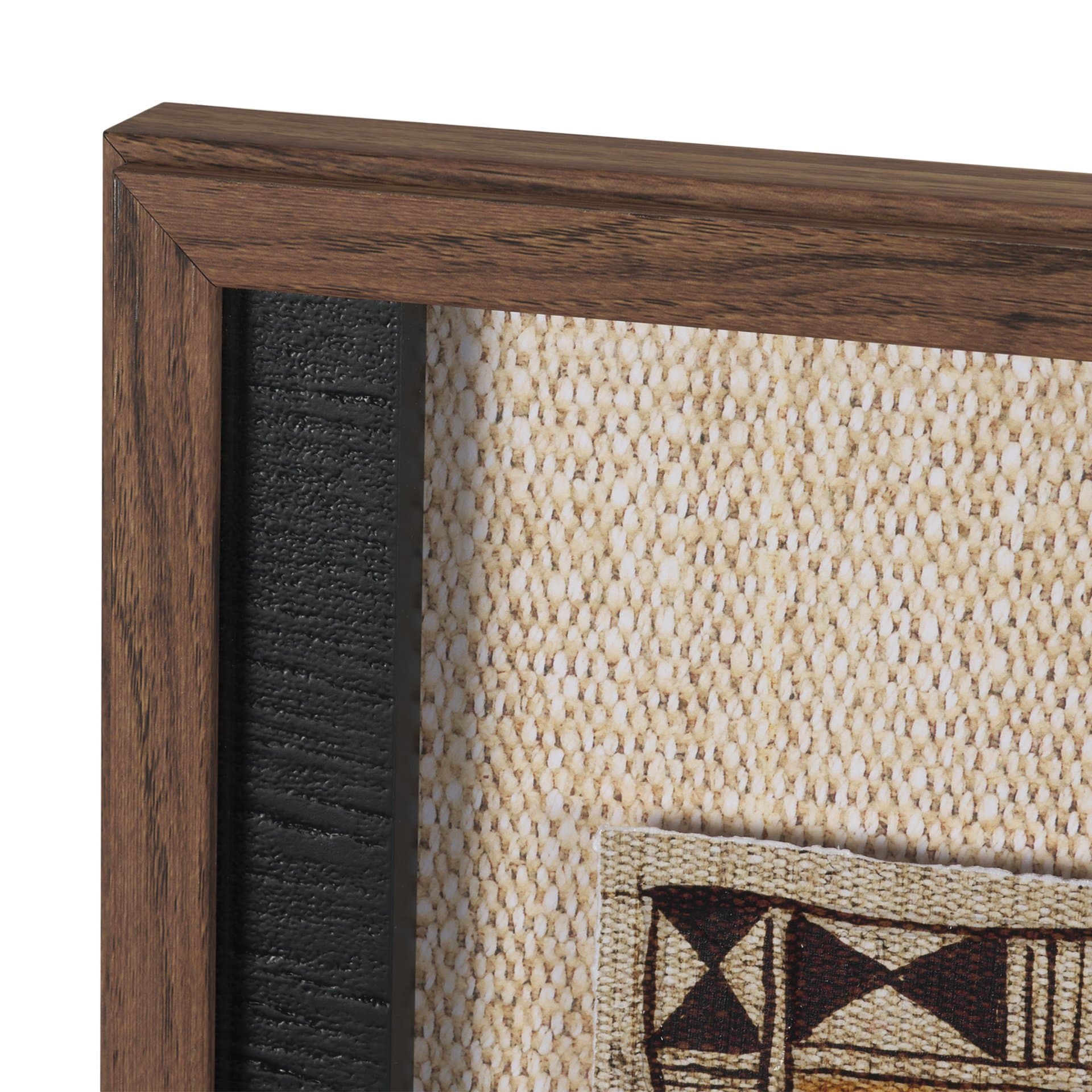 Jungle Harmony by Mercana Studio Hand Embelished Textured Framed Artwork Matted under Glass — product photograph