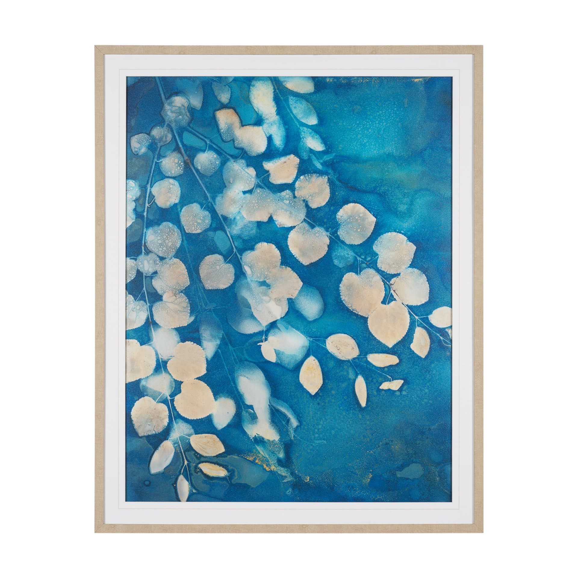 Rainy Day by Liz St. Andre Hand-Embellished Textured Framed Artwork Matted under Glass — product photograph
