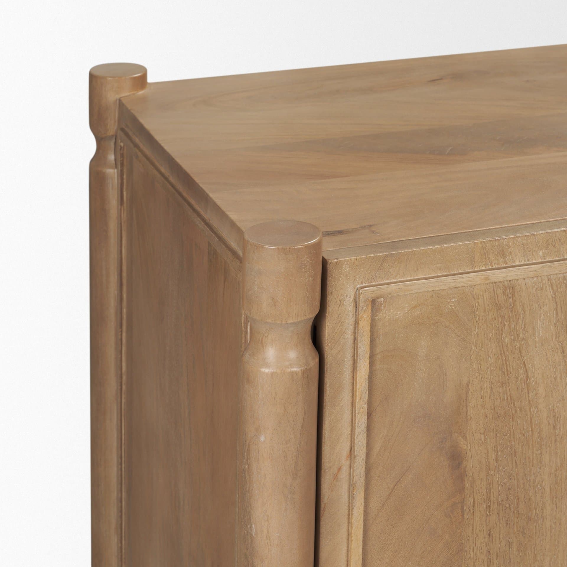 Phil Light Brown Wood 2 Door 3 Drawer Closed Sideboard — product photograph
