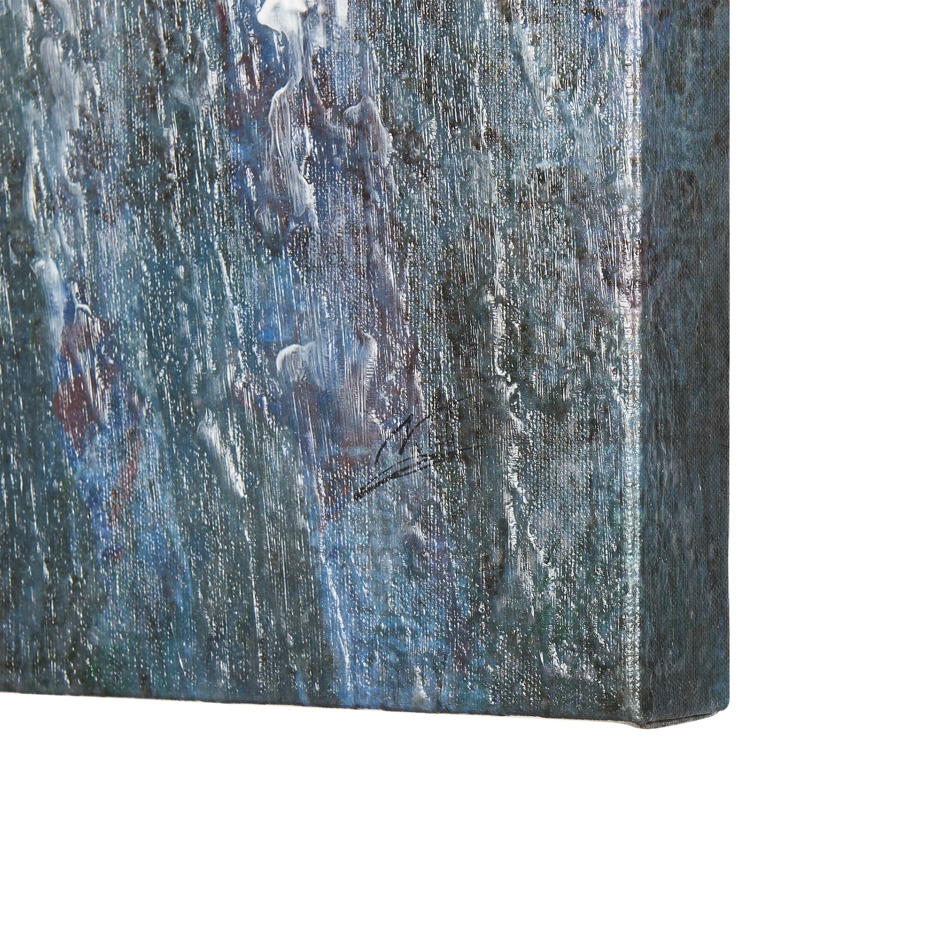 A Fresh Winter Morning II by Mercana Studio a Hand Embellished Textured Canvas — product photograph