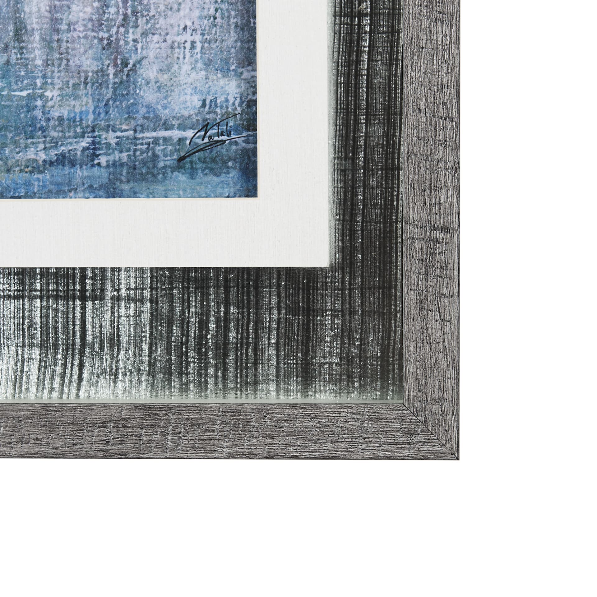 A Fresh Winter Morning I by Mercana Studio Hand Embellished Framed Art Print Matted under Glass — product photograph