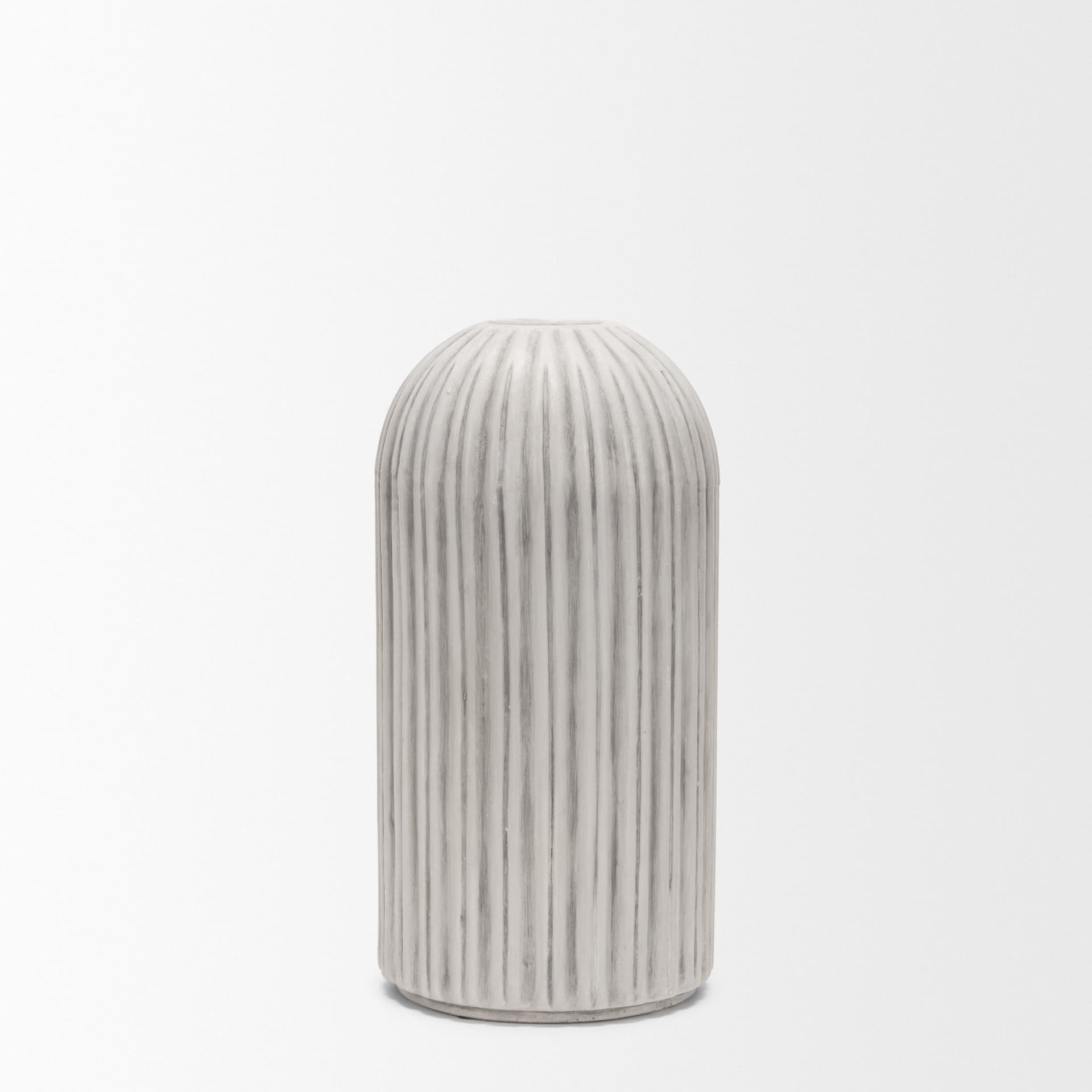 Ummi Small Off White w/ Gray Antiquing Ceramic Vase — product photograph