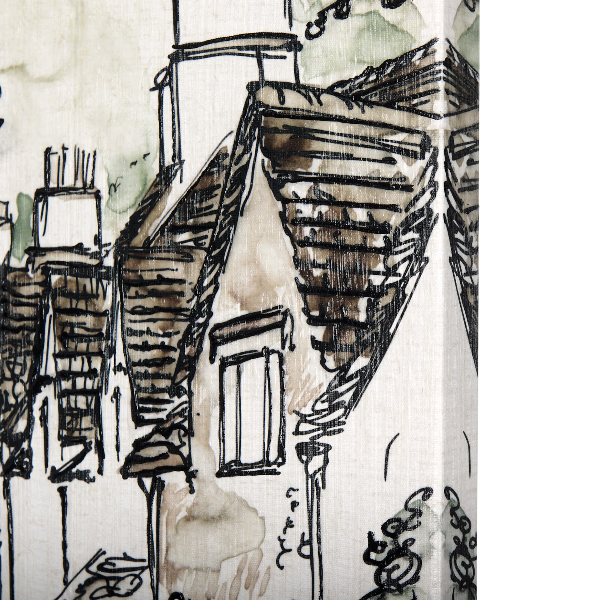 Travel Memories VI by Mercana Studio a Hand Embellished Textured Canvas — product photograph