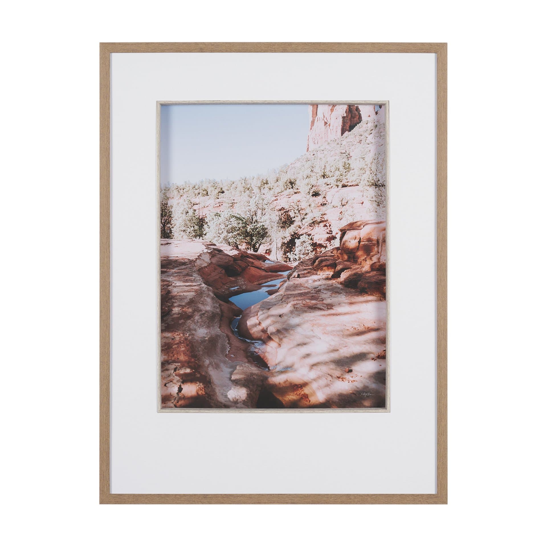 Sandstone in Sedona by Kelly Frere FramedPhoto Print Matted under Glass — product photograph