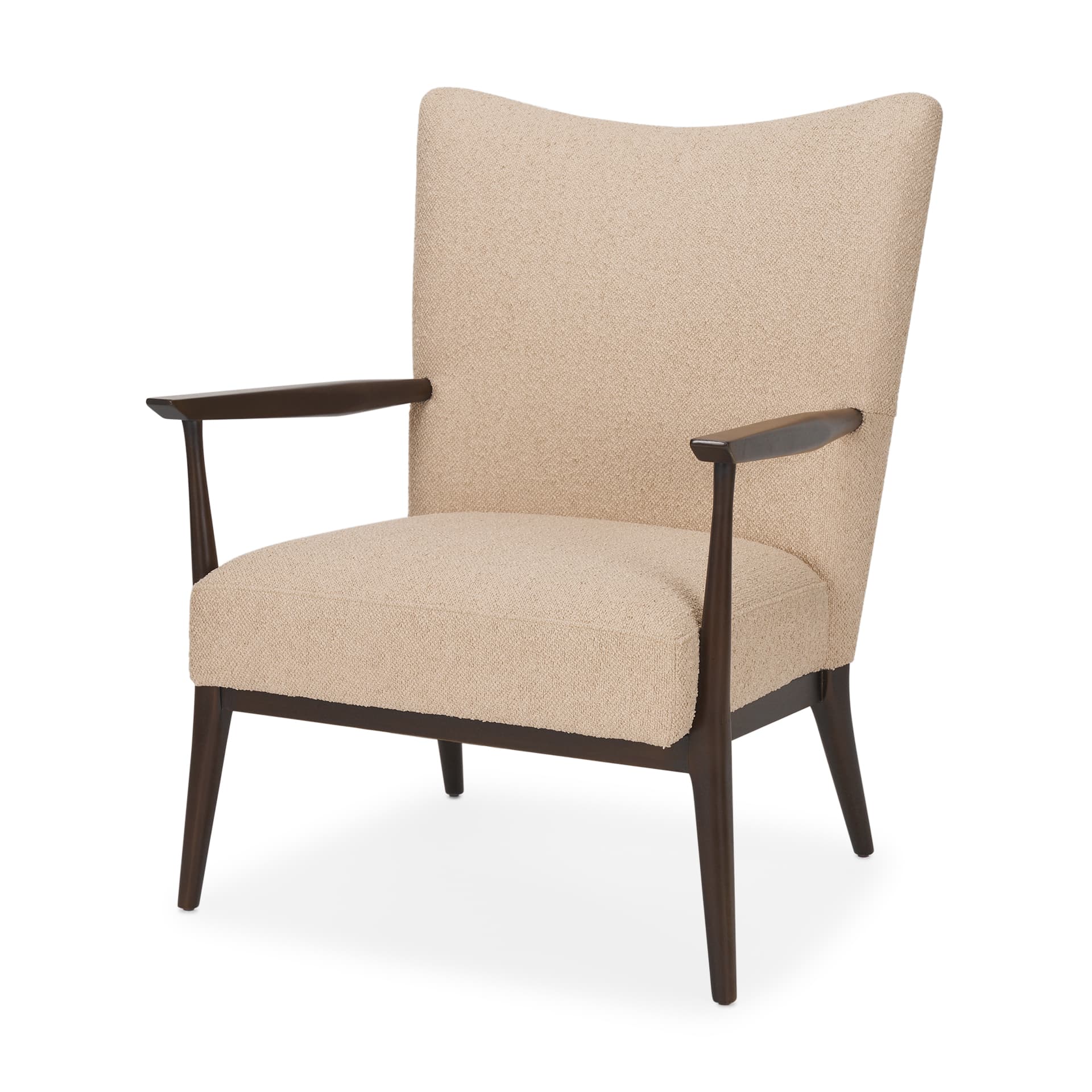 Argent Beige Boucle Accent Chair — product photograph