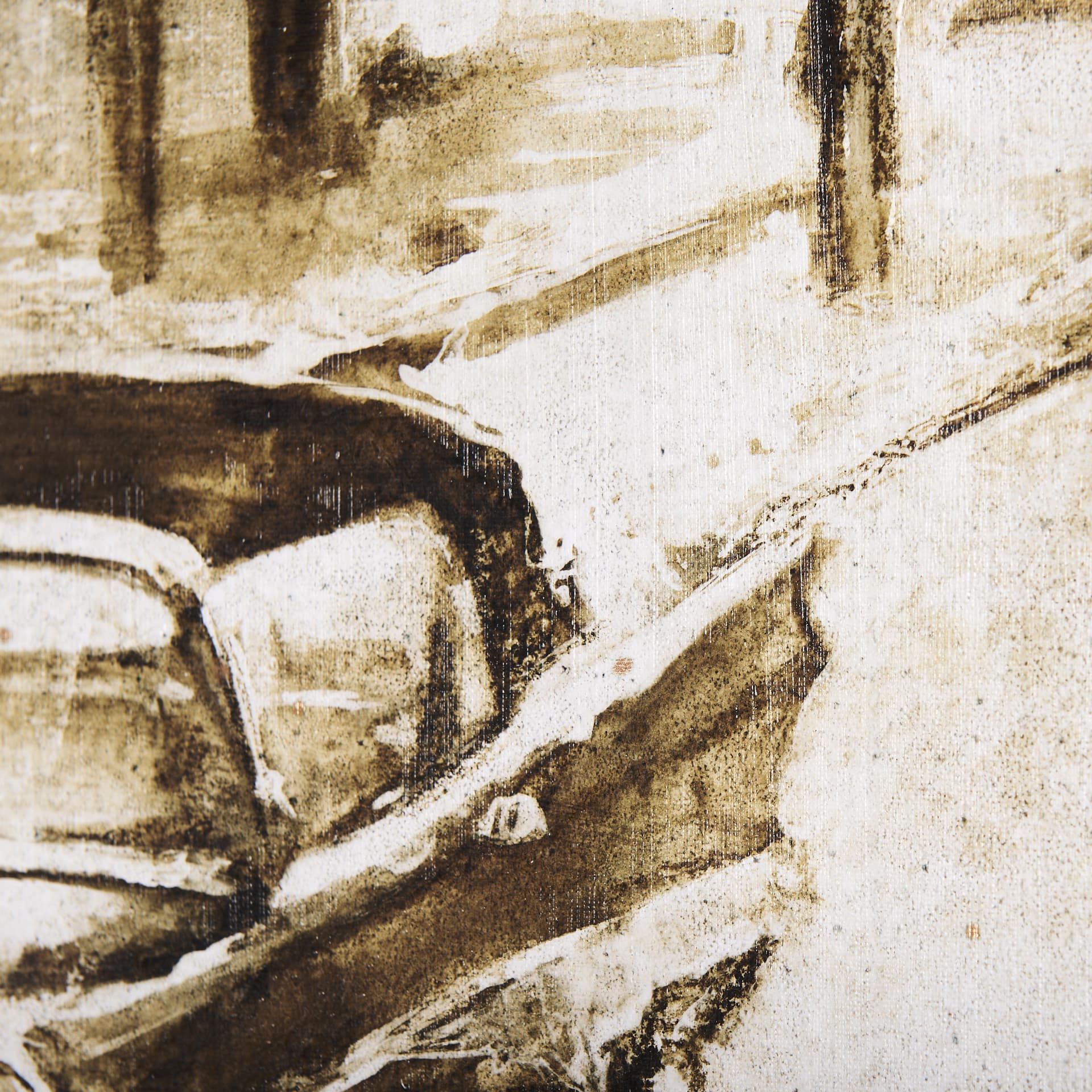 Vintage Car Picture I by Mercana Studio a Hand Embellished Textured Canvas — product photograph