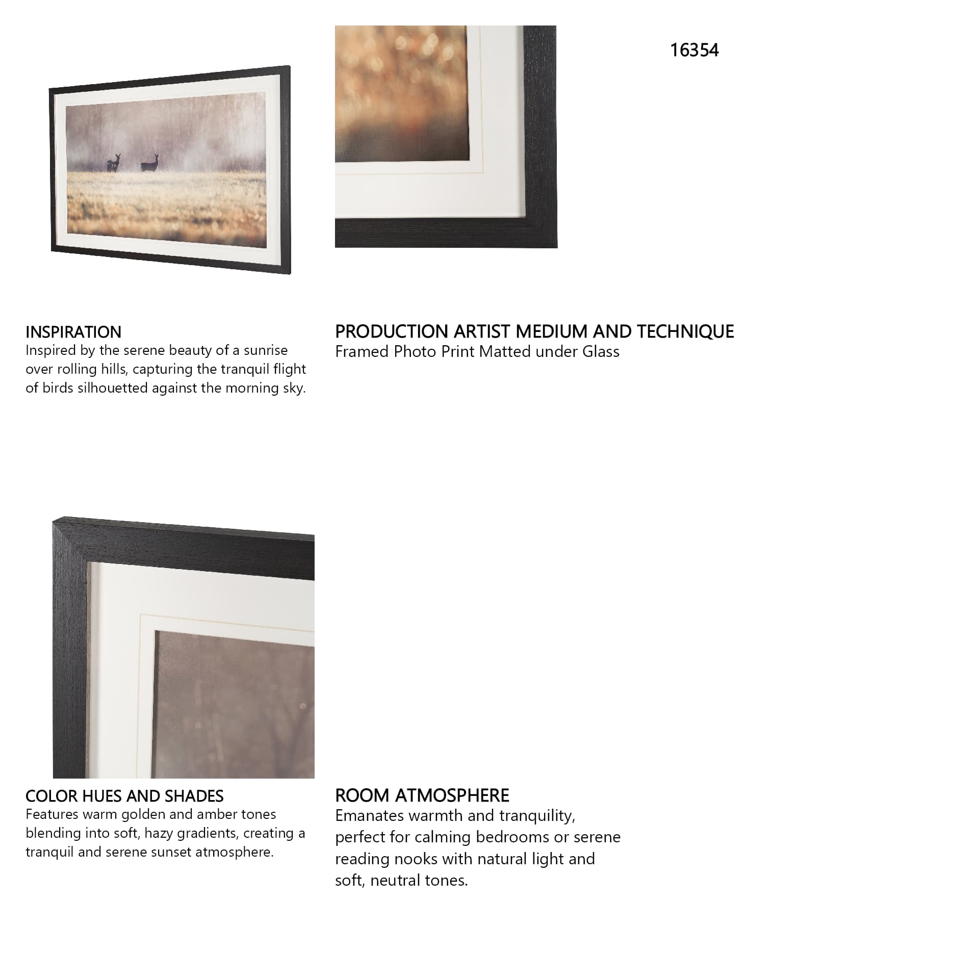 Distant Duo by Andreas Stridsberg Framed Photo Print Matted under Glass — in a styled room